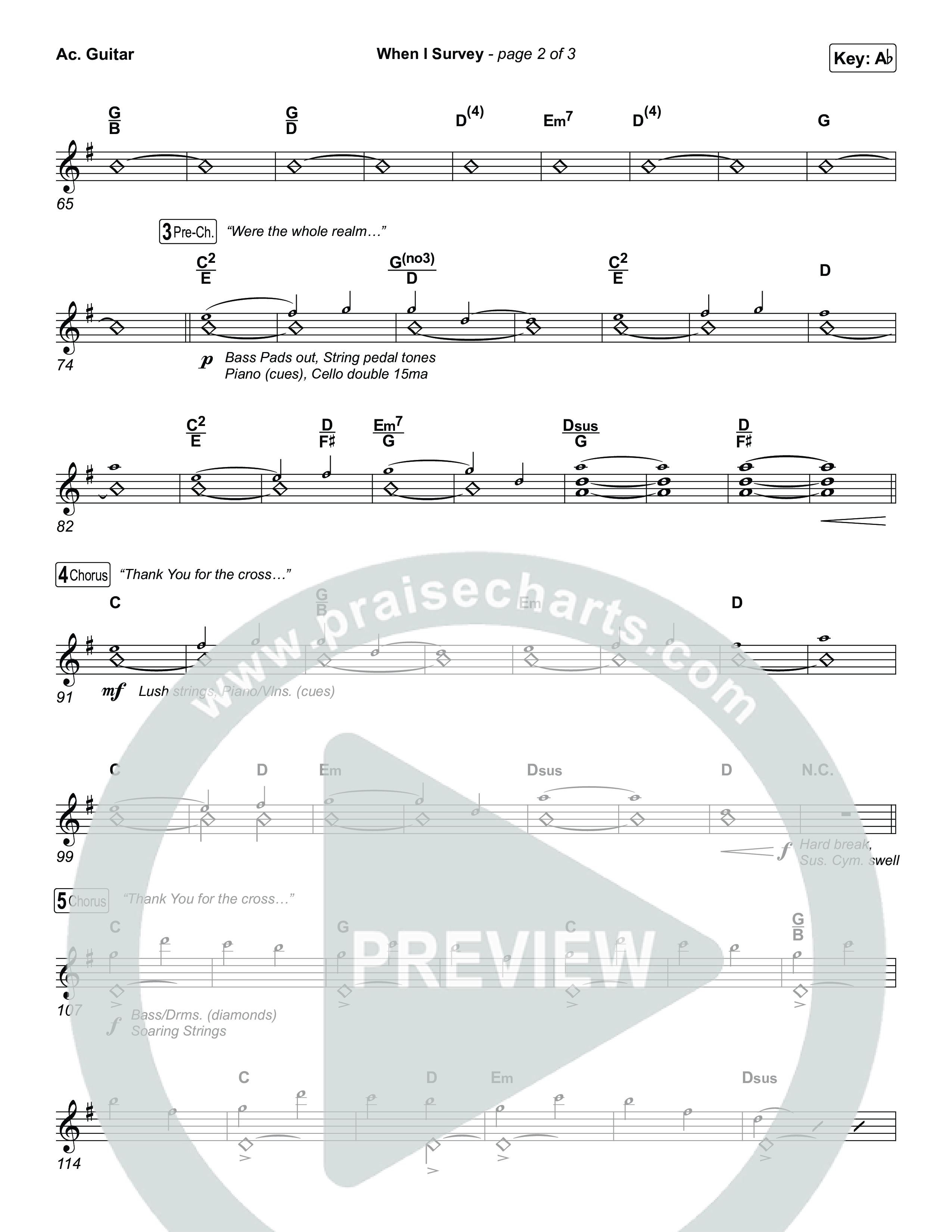 When I Survey Acoustic Guitar (Tommee Profitt / Jenn Johnson)