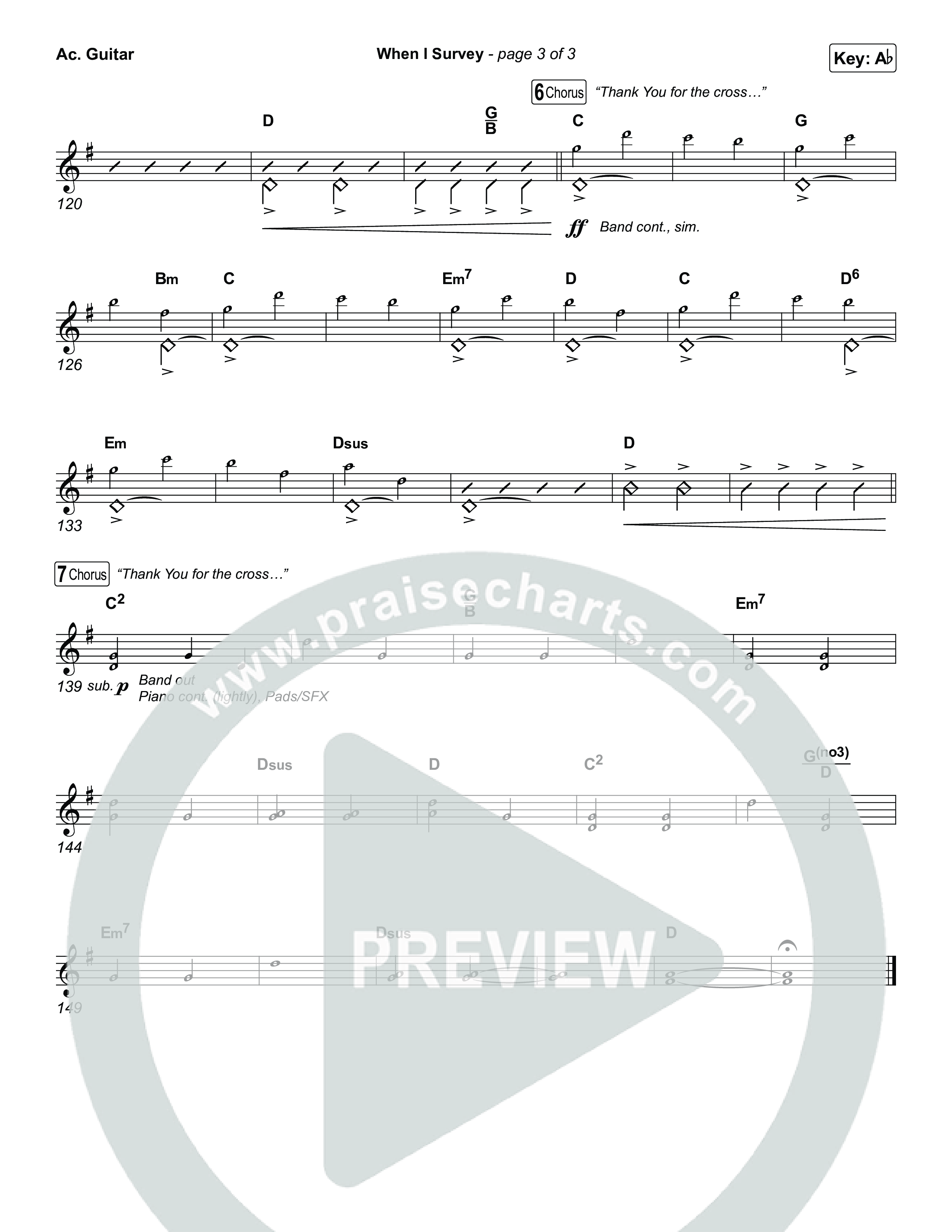 When I Survey Acoustic Guitar (Tommee Profitt / Jenn Johnson)