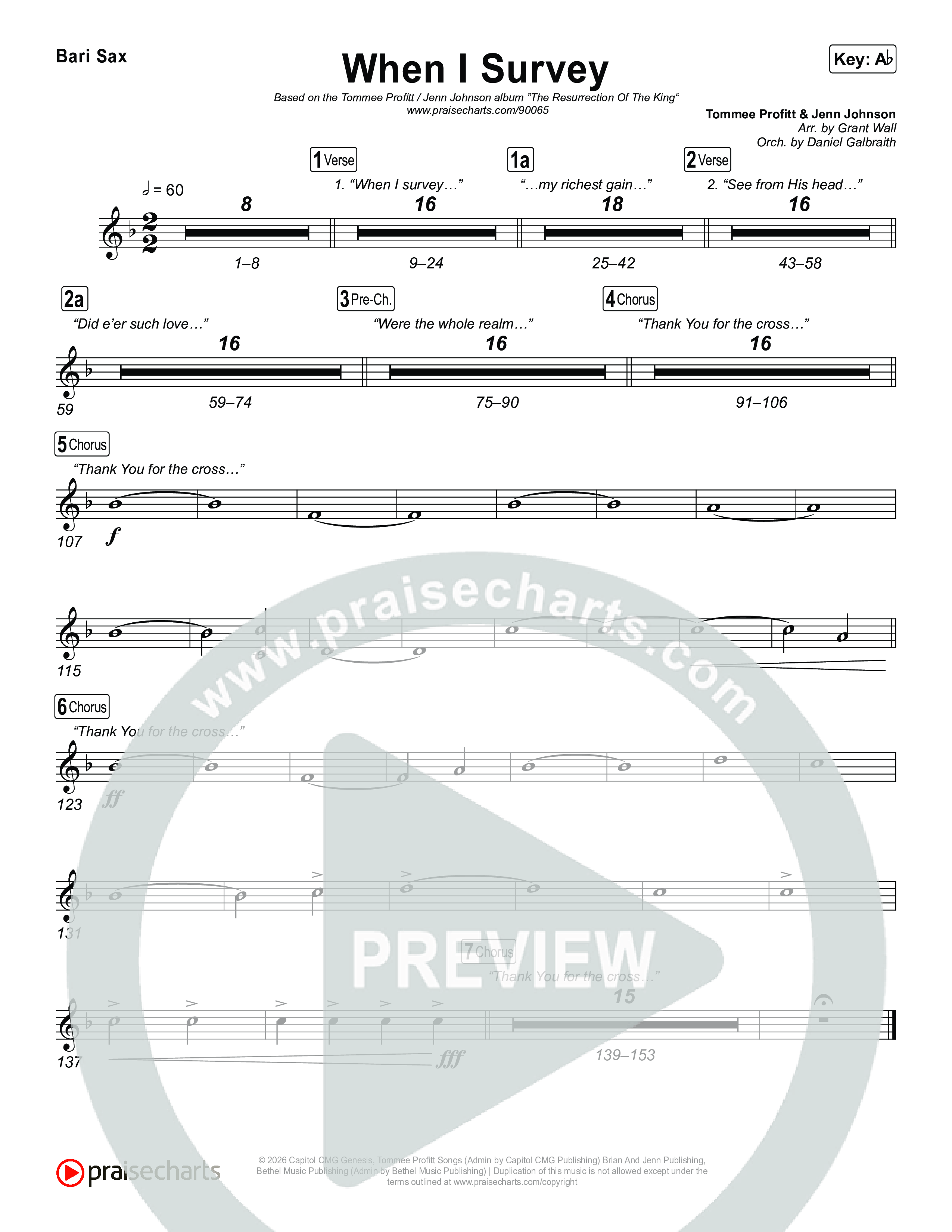 When I Survey Bari Sax (Tommee Profitt / Jenn Johnson)