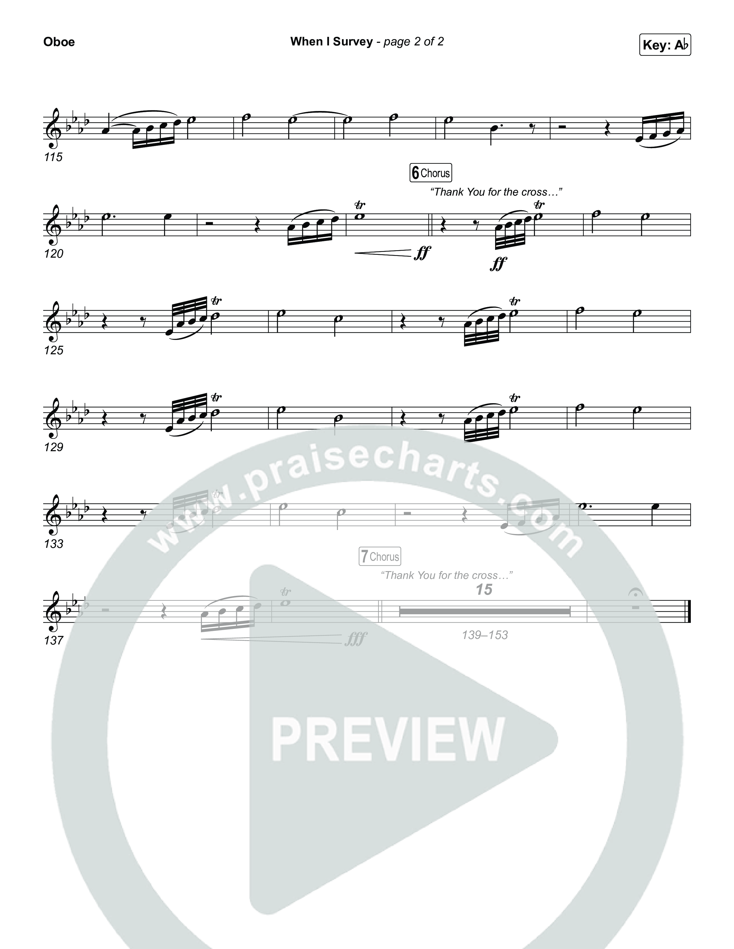 When I Survey Oboe (Tommee Profitt / Jenn Johnson)