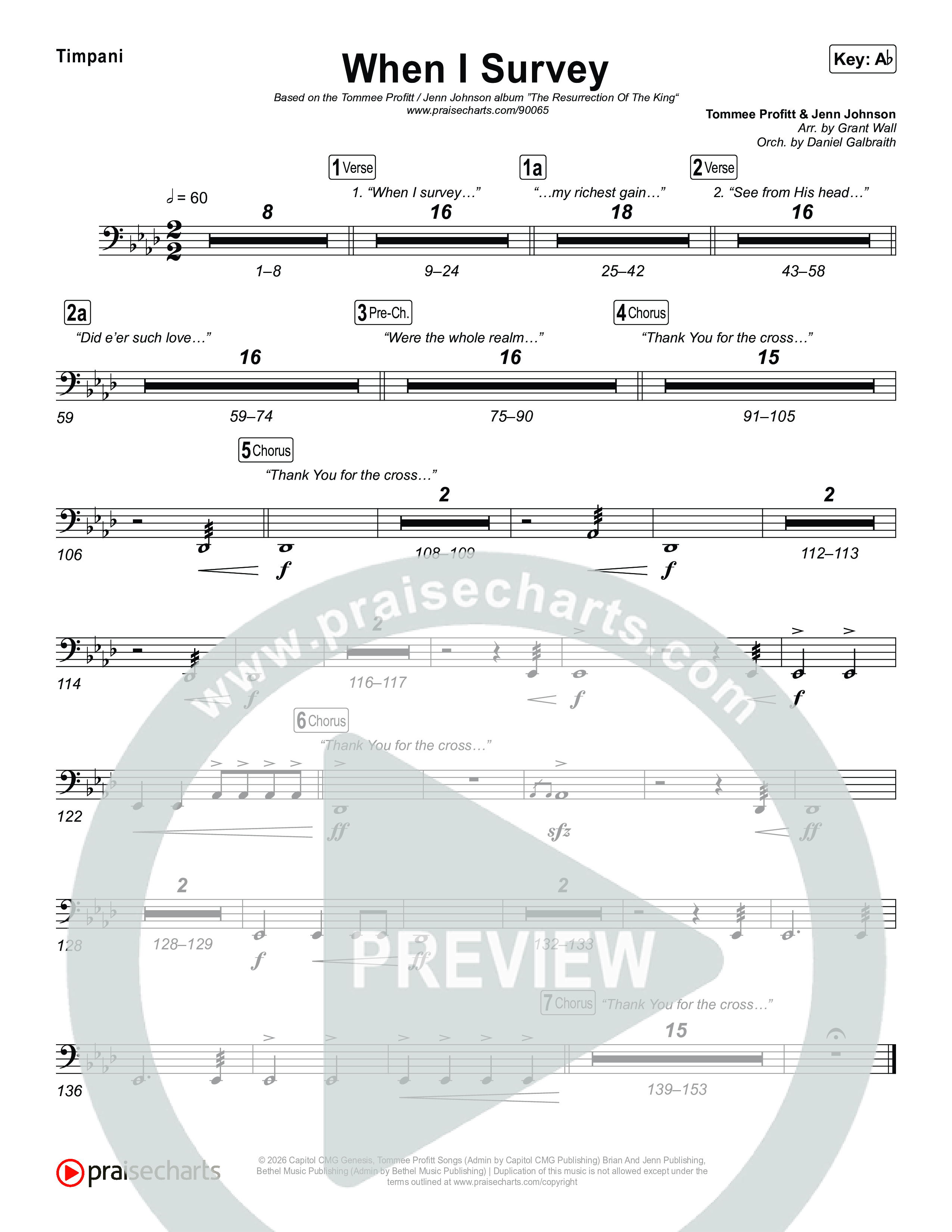 When I Survey Timpani (Tommee Profitt / Jenn Johnson)