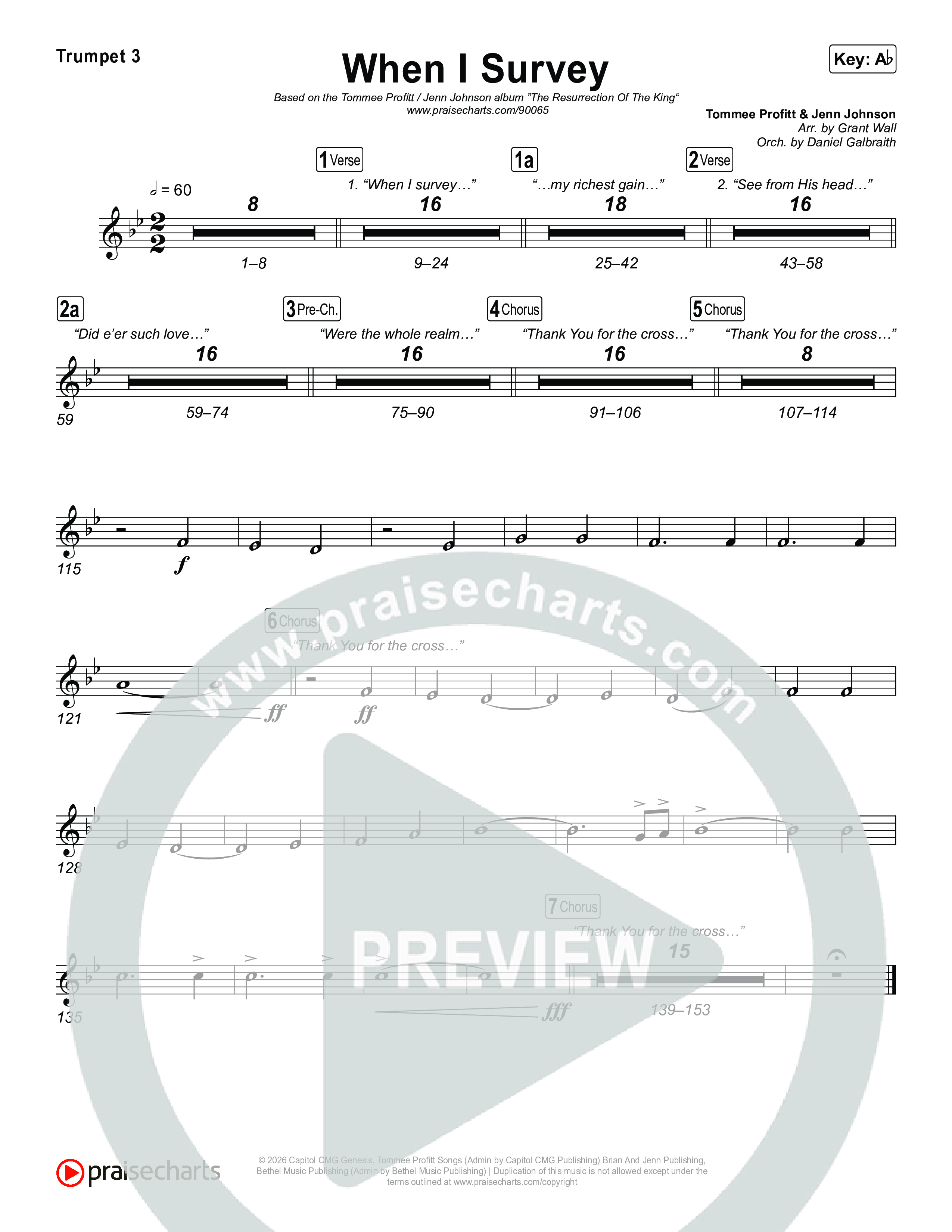 When I Survey Trumpet 3 (Tommee Profitt / Jenn Johnson)