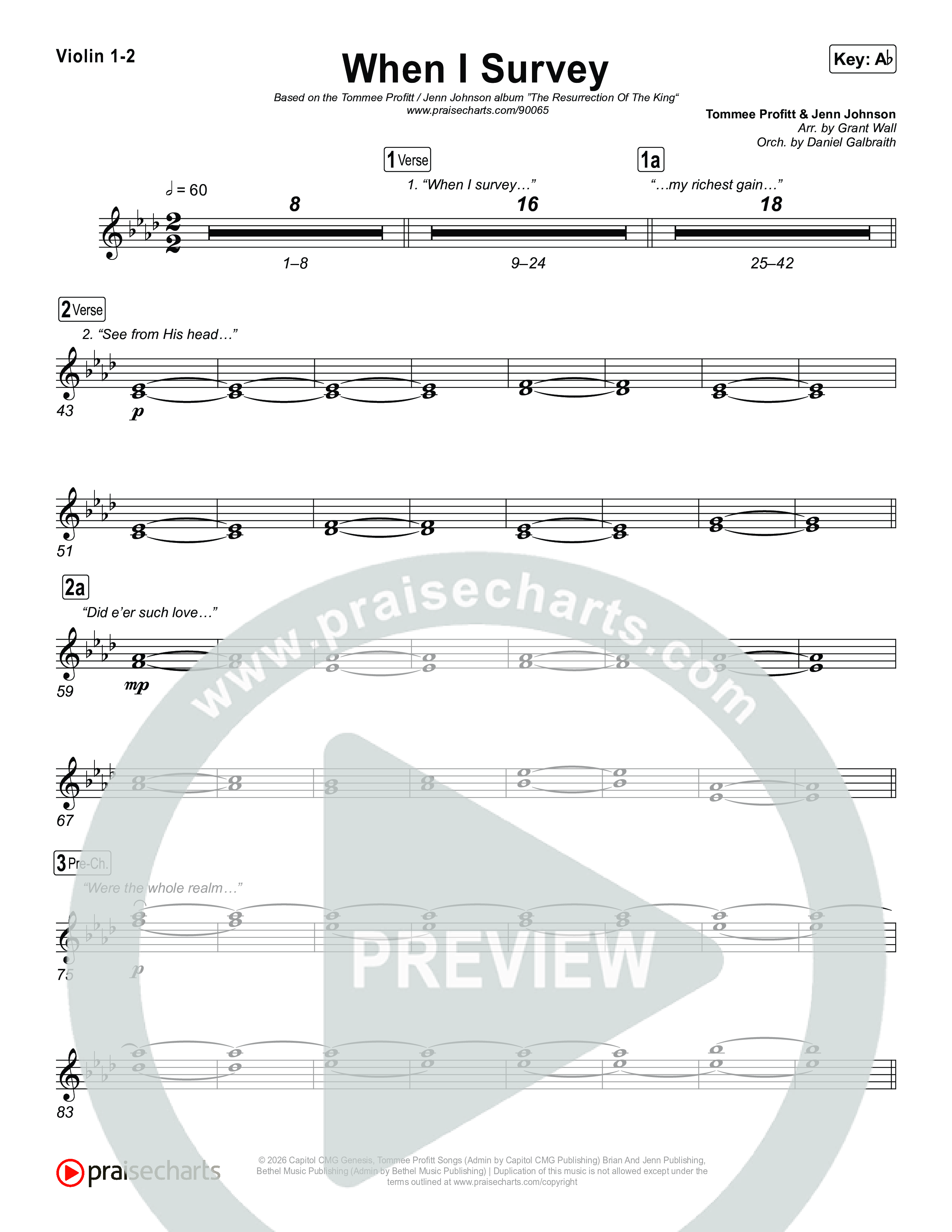 When I Survey String Pack (Tommee Profitt / Jenn Johnson)