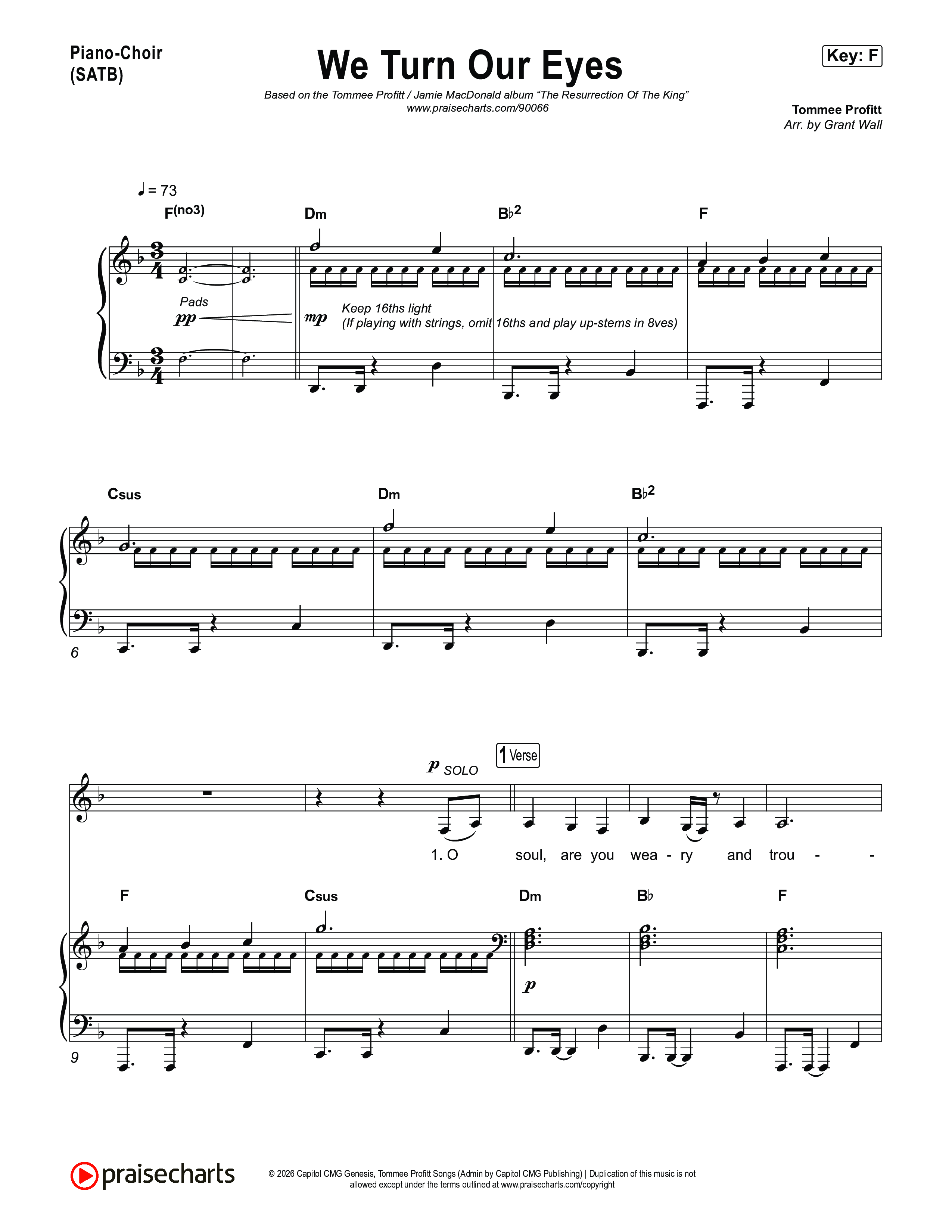 We Turn Our Eyes Piano/Vocal Pack (Tommee Profitt / Jamie MacDonald)