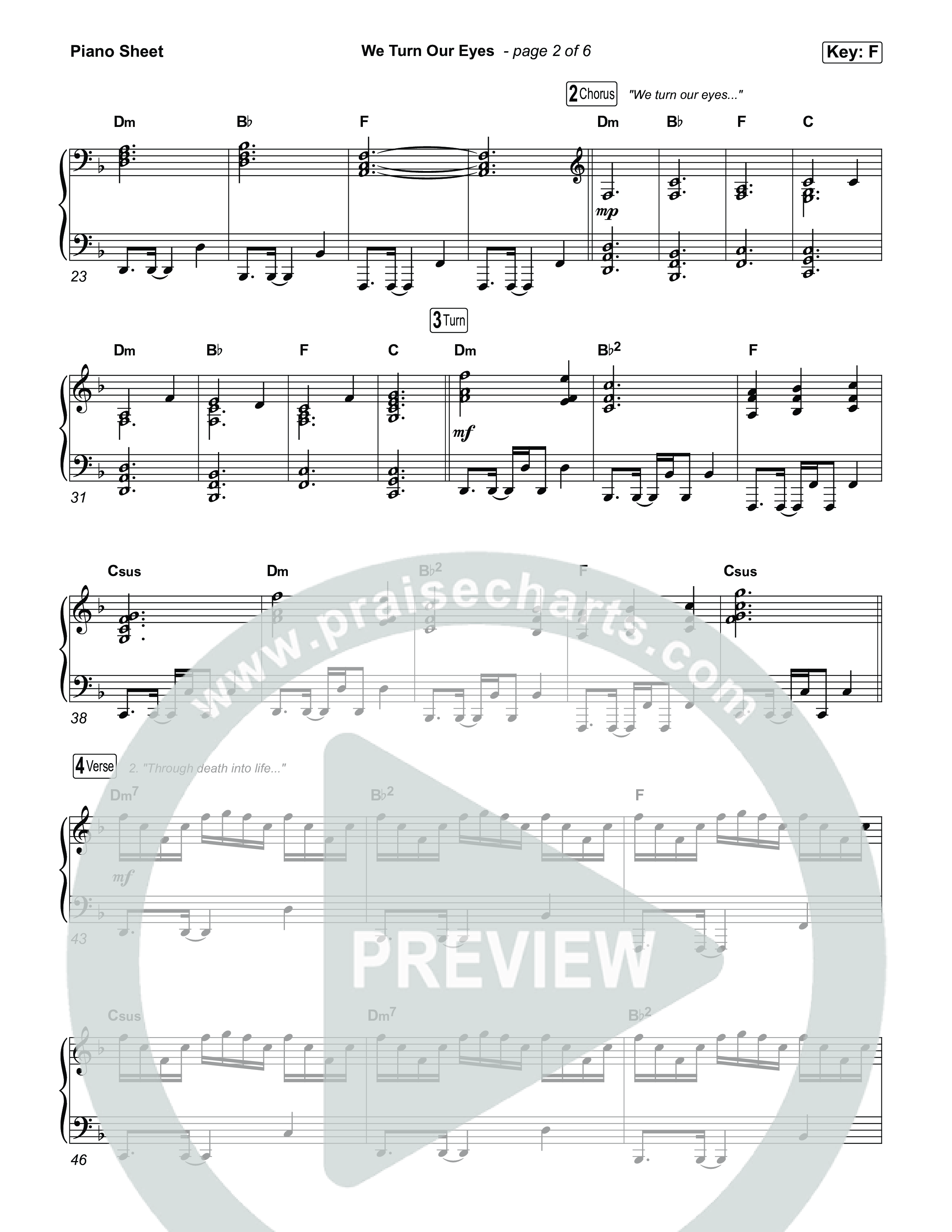 We Turn Our Eyes Piano Sheet (Tommee Profitt / Jamie MacDonald)