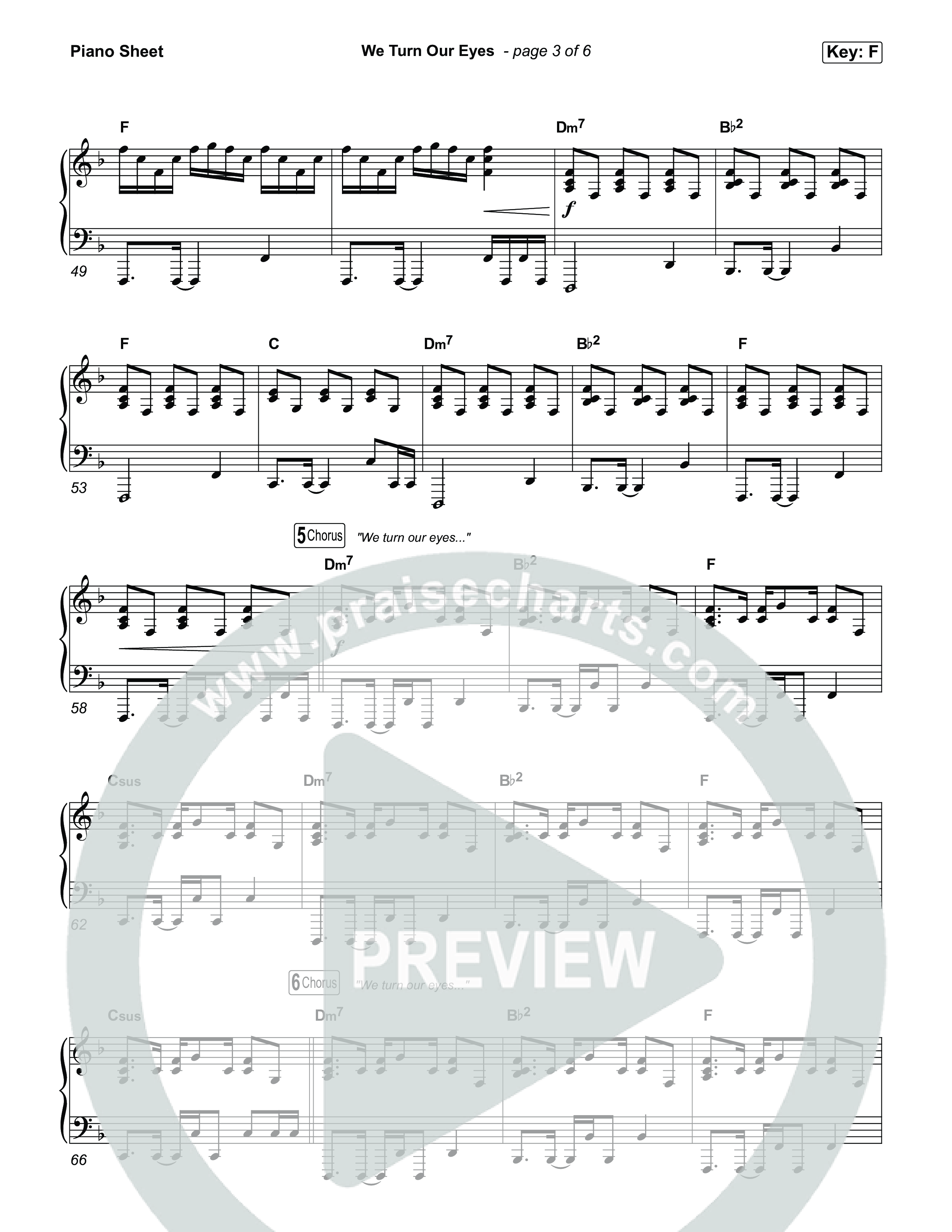 We Turn Our Eyes Piano Sheet (Tommee Profitt / Jamie MacDonald)