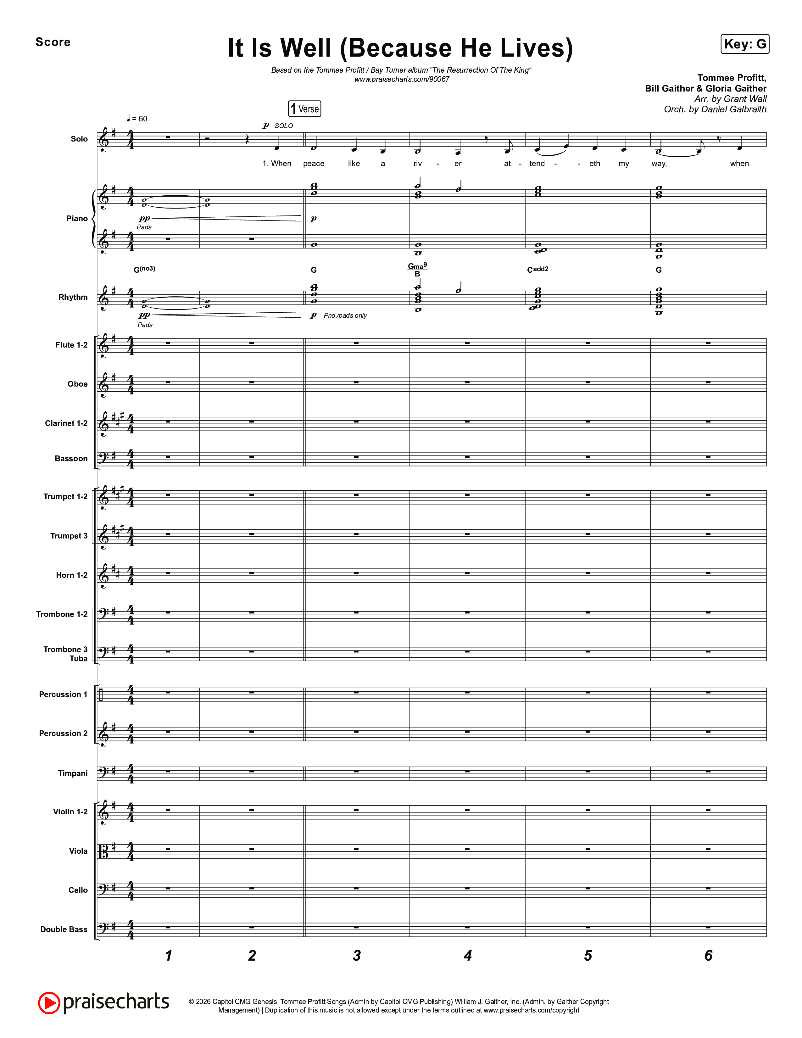 It Is Well (Because He Lives) Orchestration (Tommee Profitt / Bay Turner)