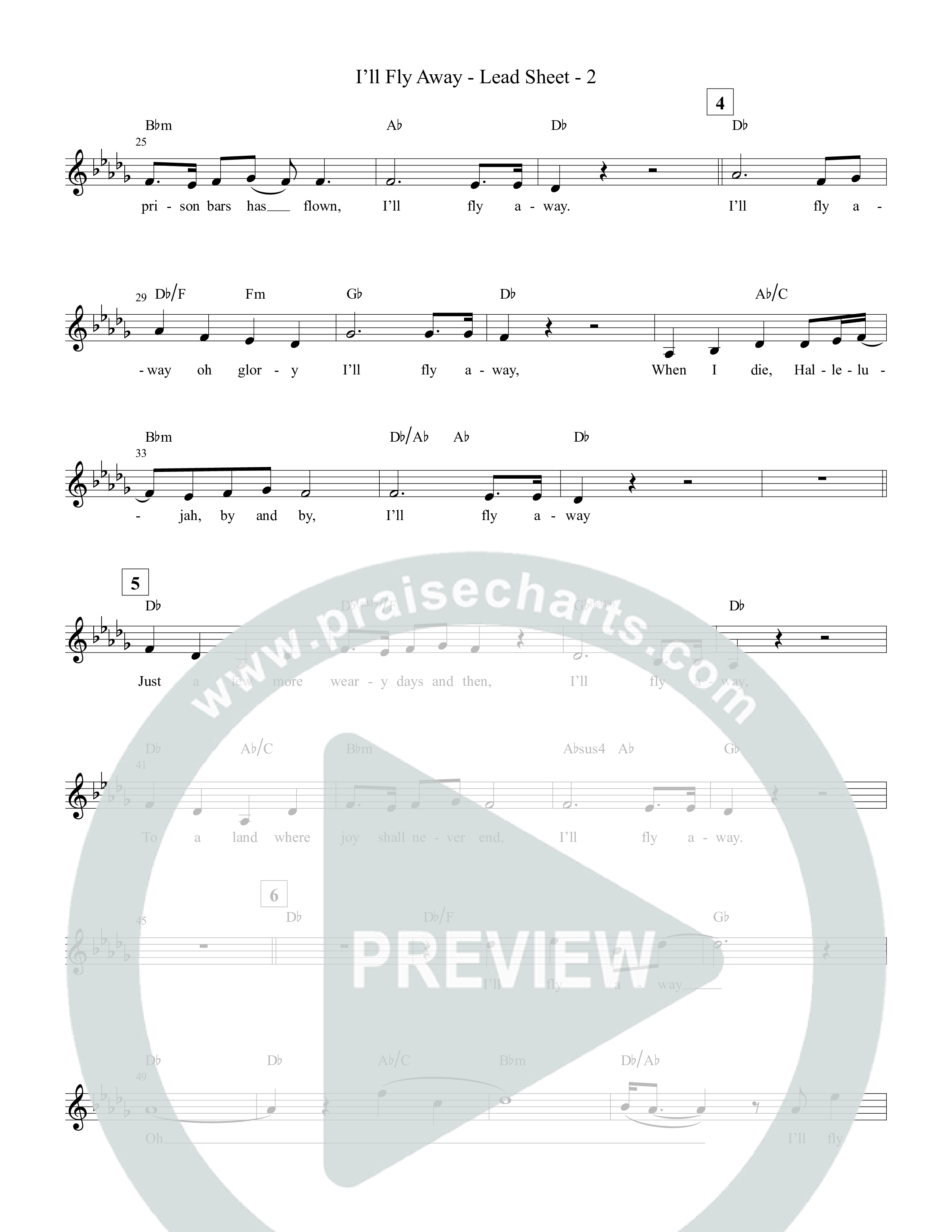 I'll Fly Away Lead Sheet Melody (Tommee Profitt / Fleurie)