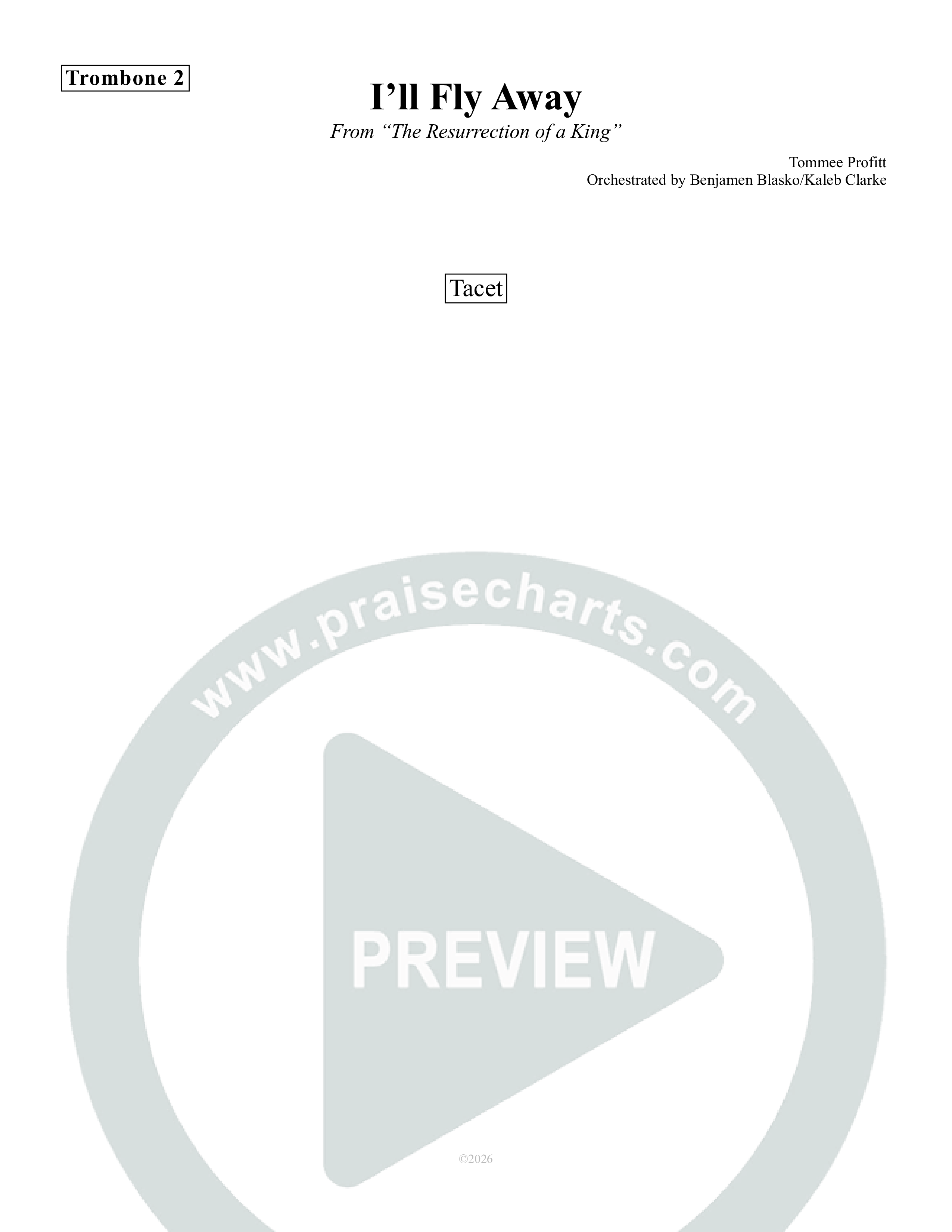 I'll Fly Away Trombone 2 (Tommee Profitt / Fleurie)