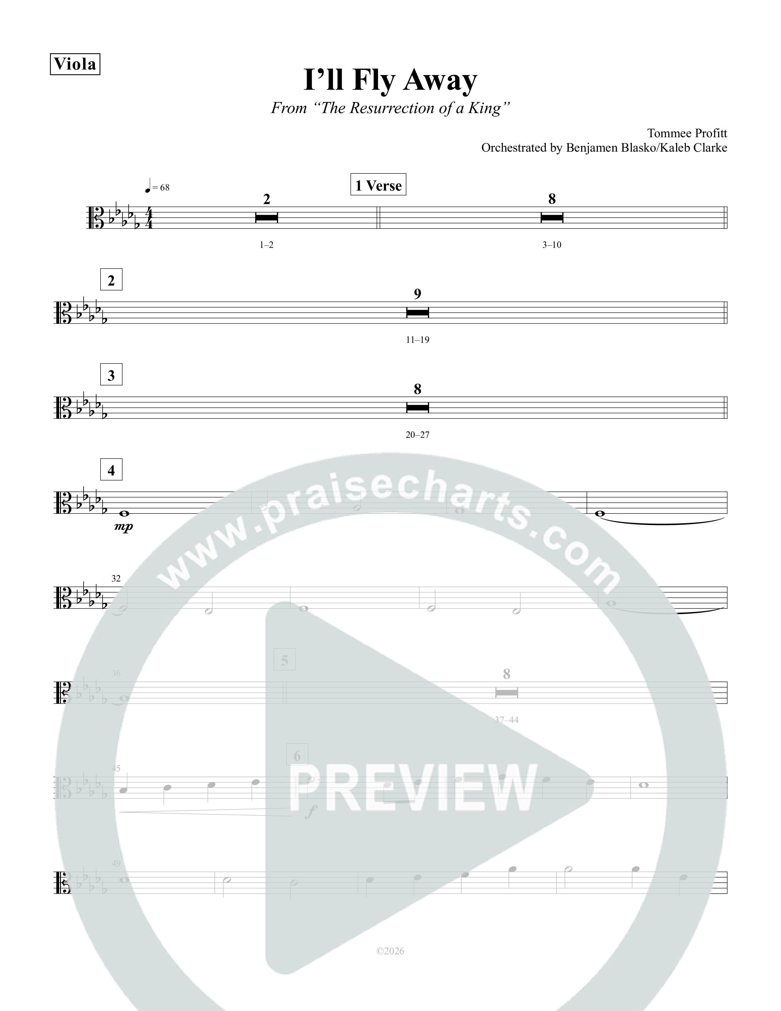 I'll Fly Away Viola (Tommee Profitt / Fleurie)