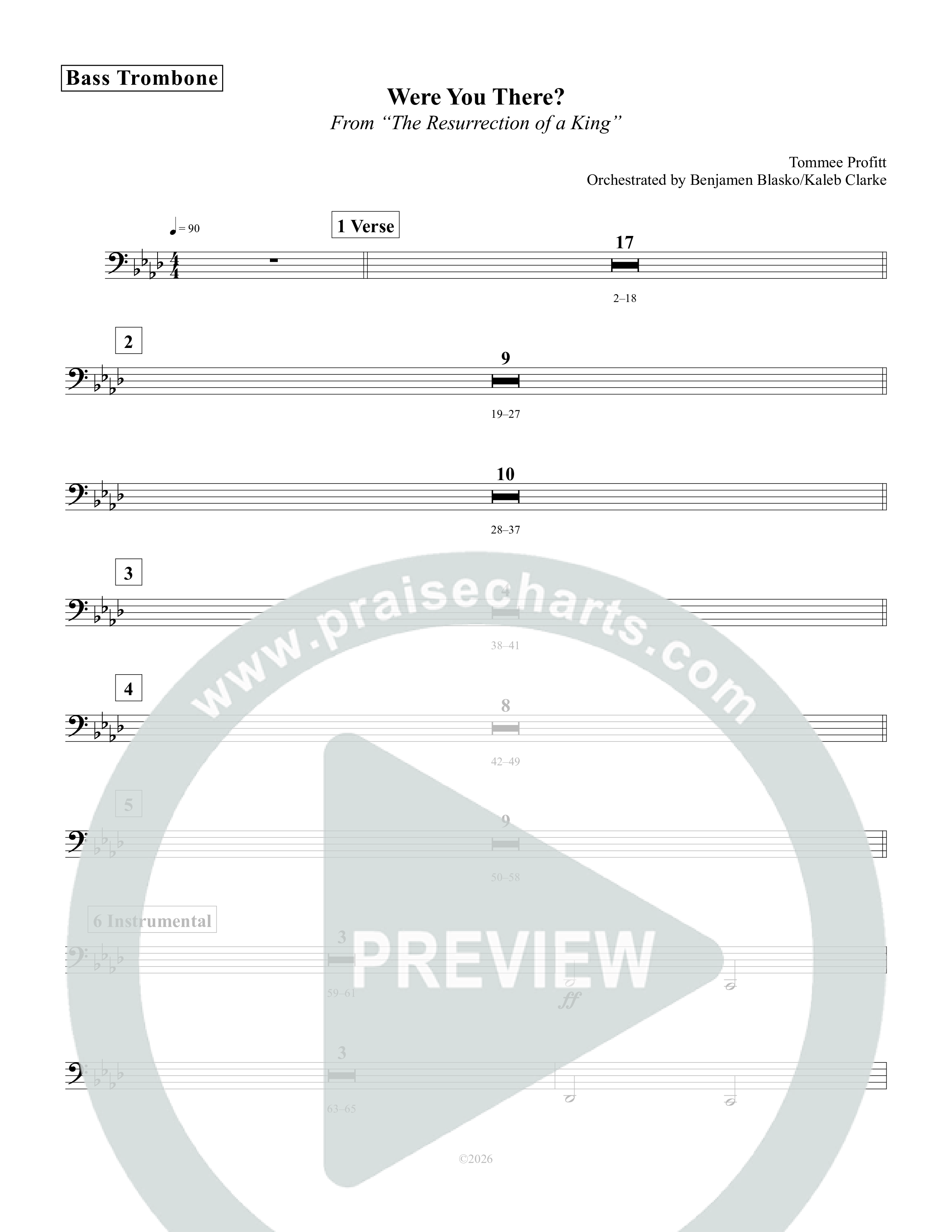 Where You There Bass Trombone (Tommee Profitt)