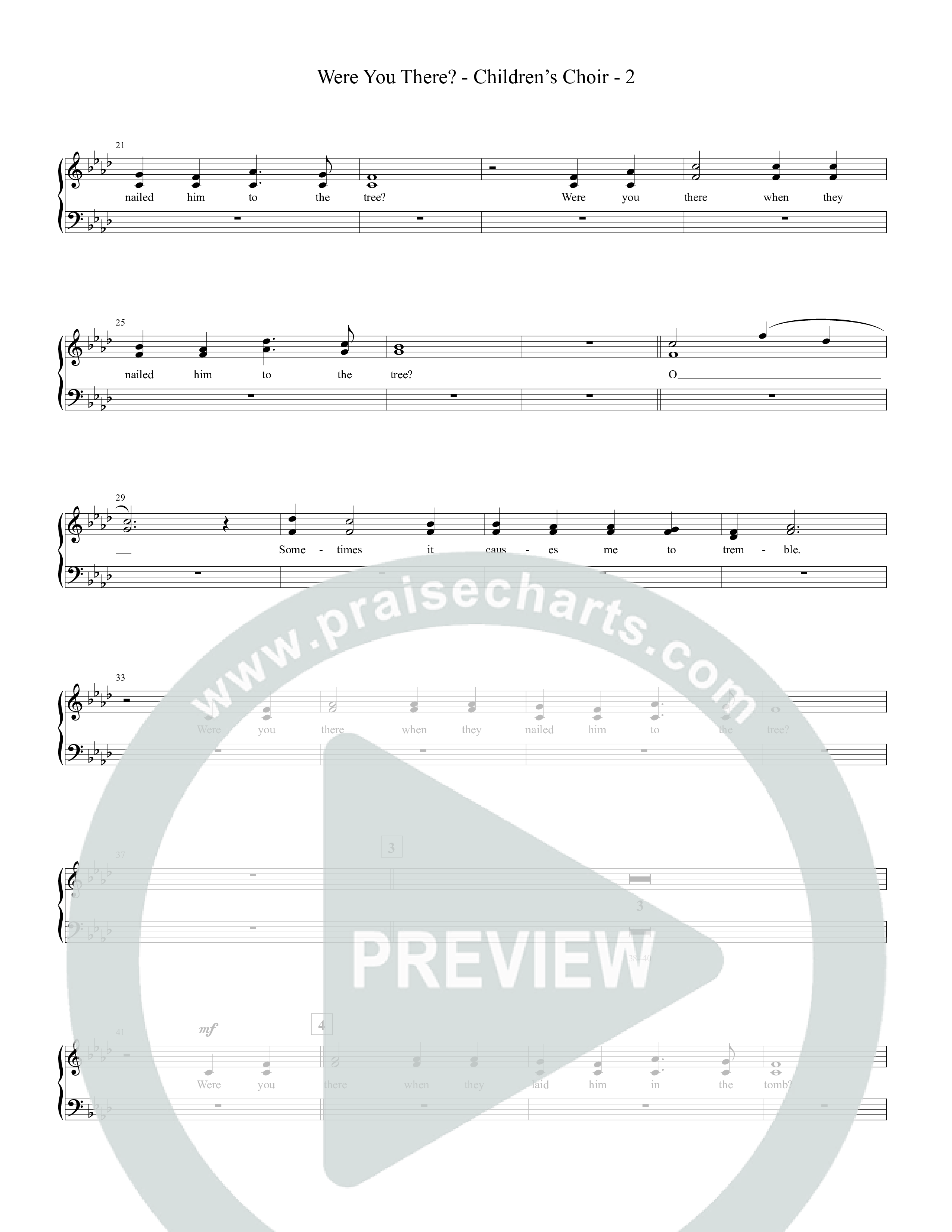 Were You There Choir Sheet (Tommee Profitt)