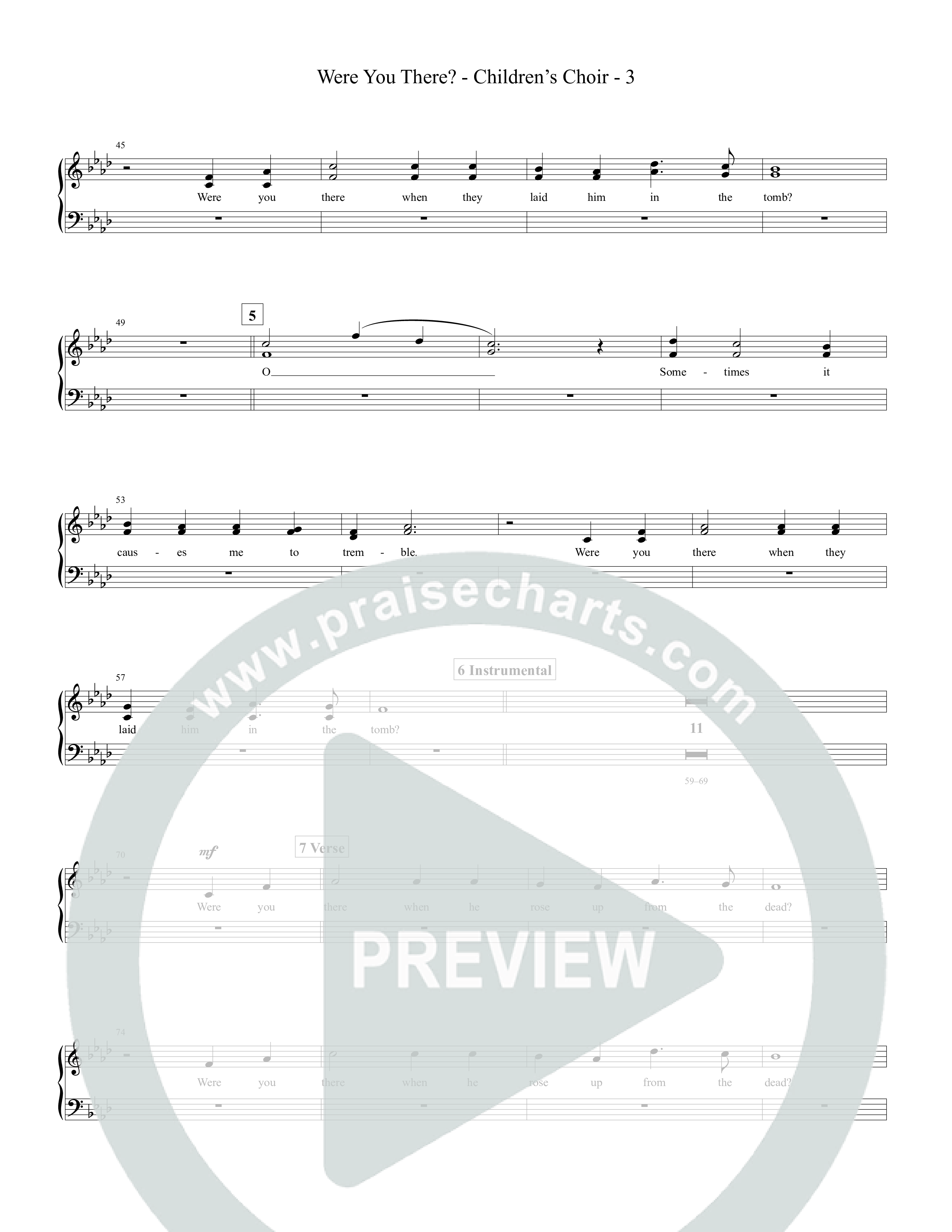 Were You There Choir Sheet (Tommee Profitt)