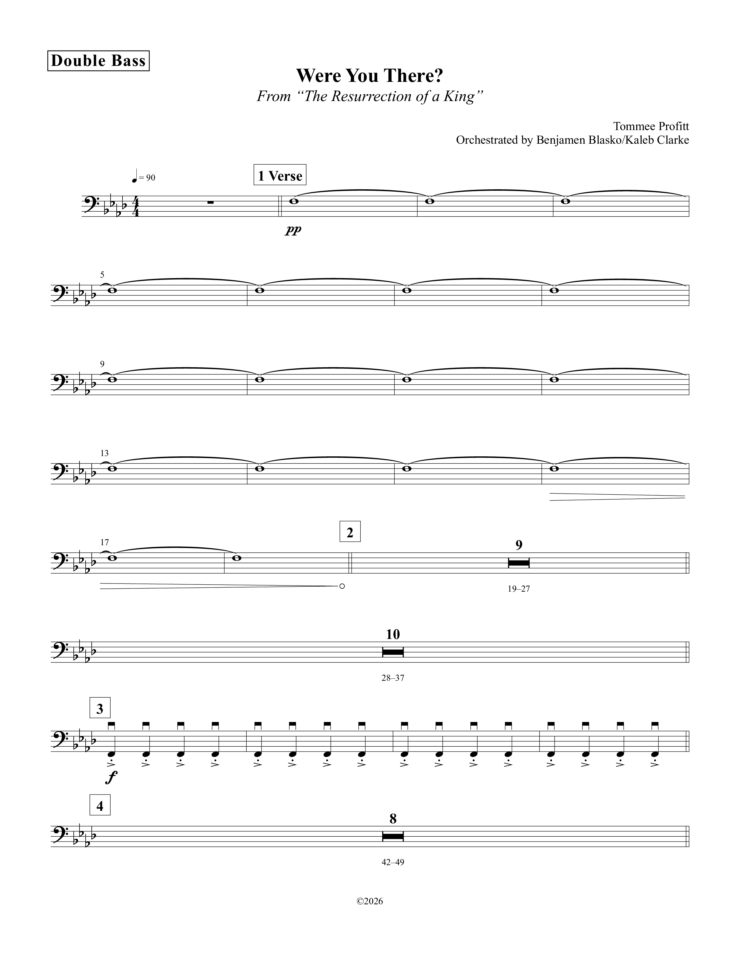 Were You There Double Bass (Tommee Profitt)