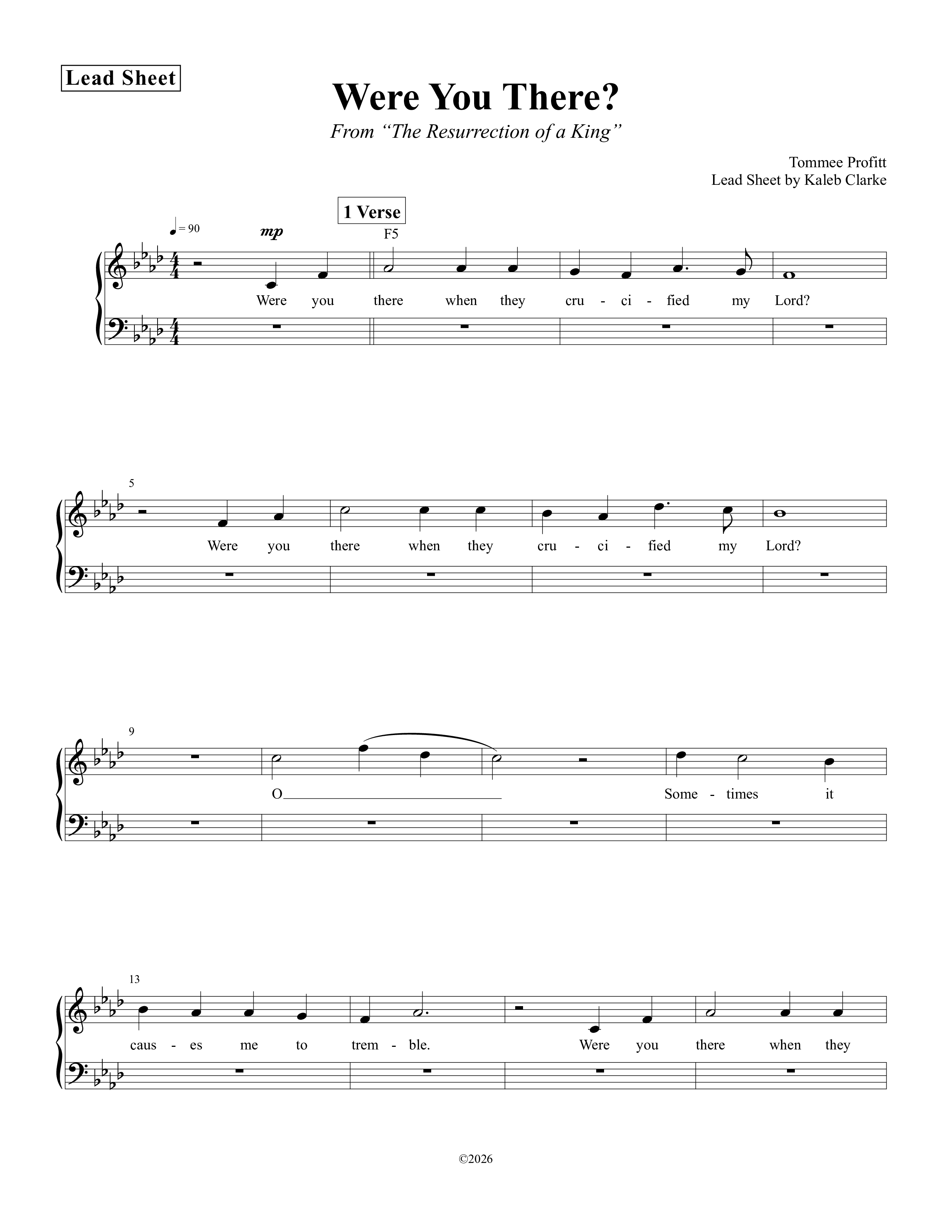 Where You There Piano/Vocal Pack (Tommee Profitt)