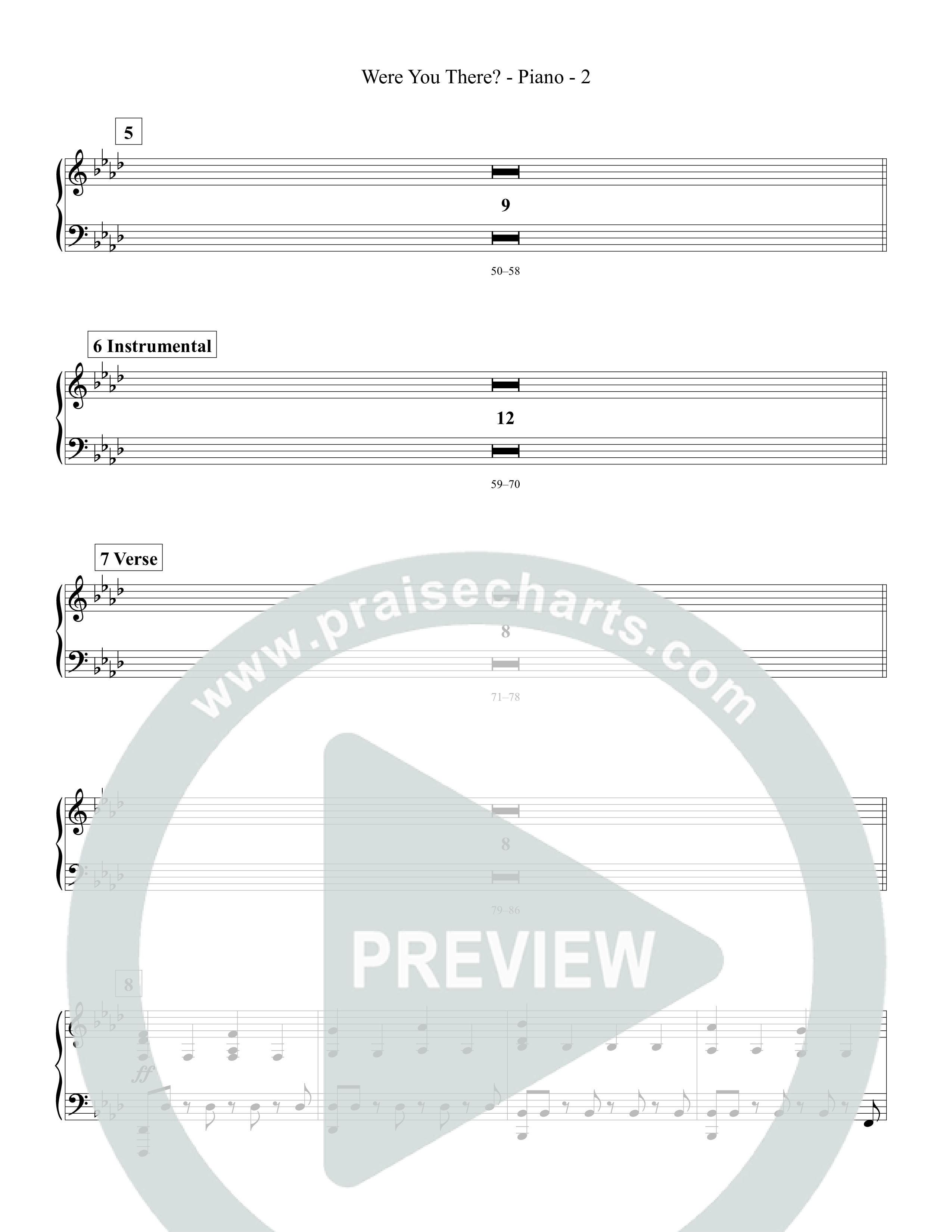 Were You There Piano Sheet (Tommee Profitt)