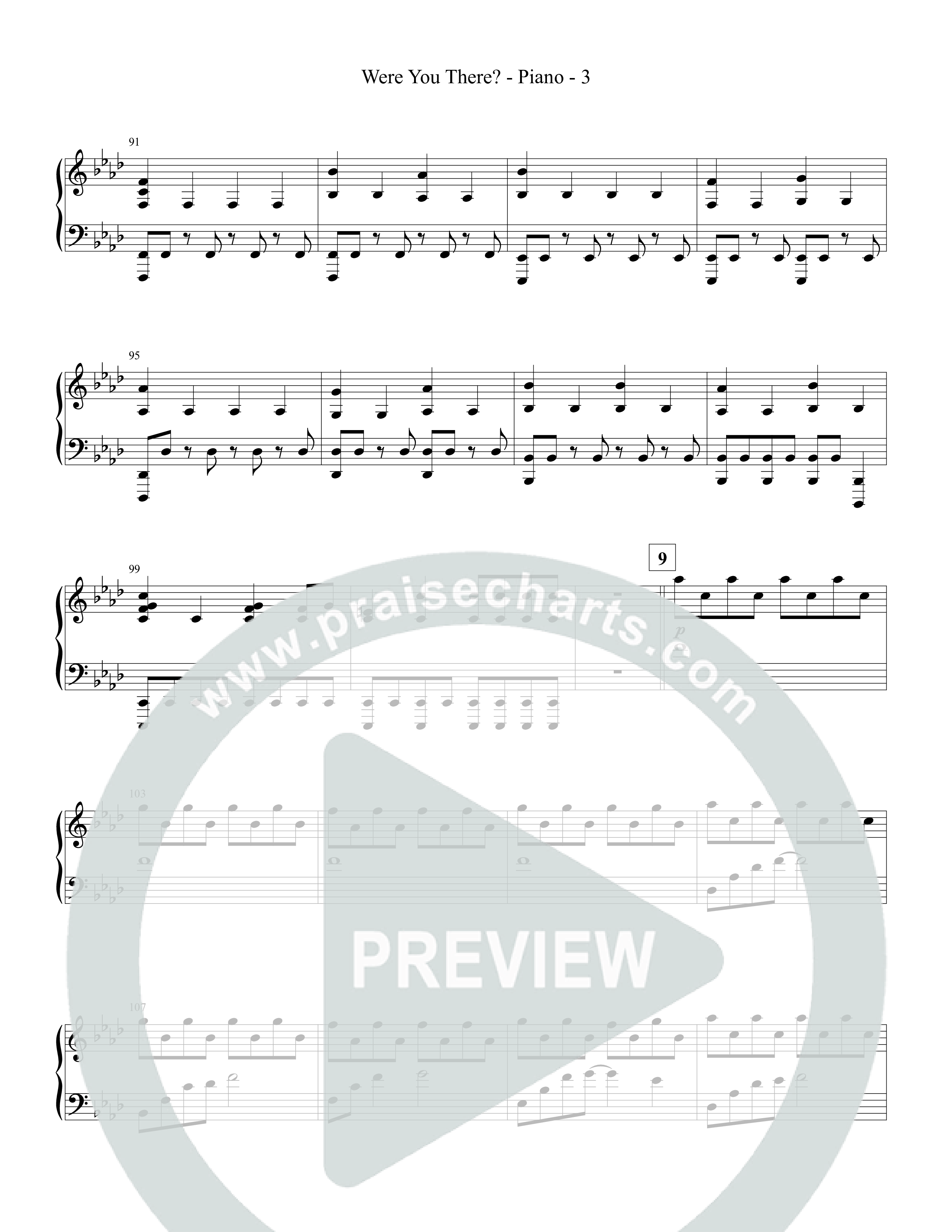 Were You There Piano Sheet (Tommee Profitt)
