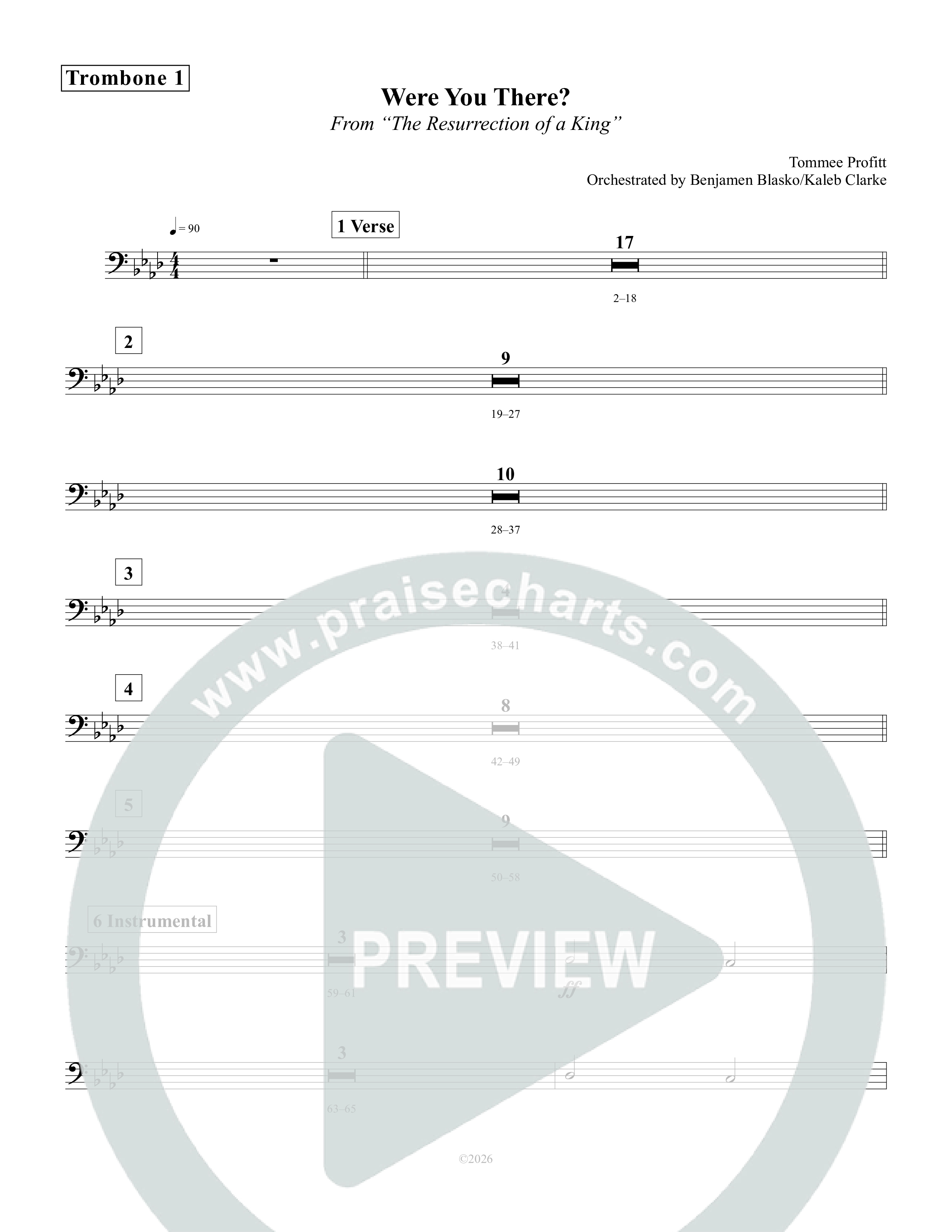 Were You There Trombone 1 (Tommee Profitt)