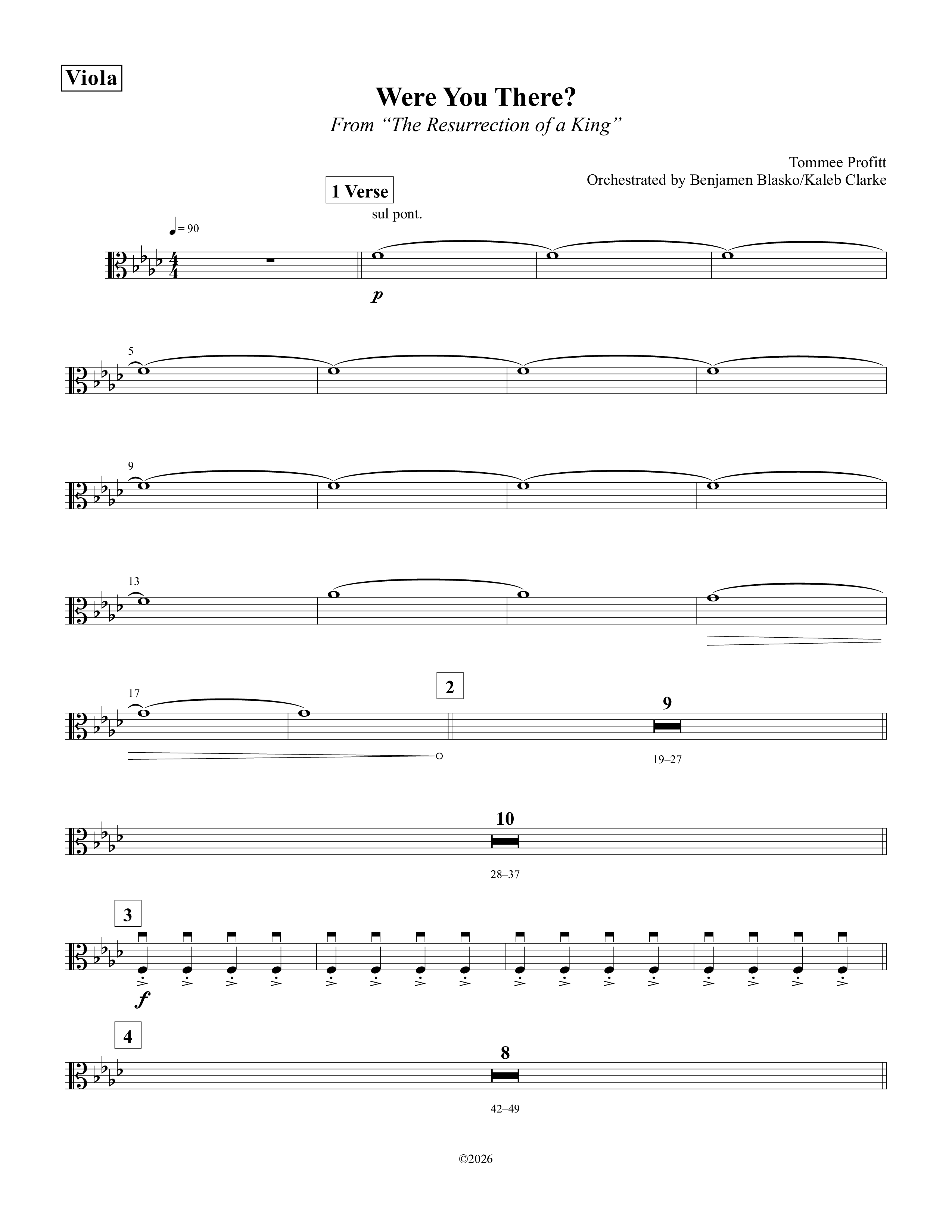 Were You There Viola (Tommee Profitt)