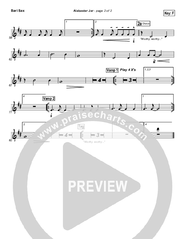 Alabaster Jar Bari Sax (Gateway Worship)