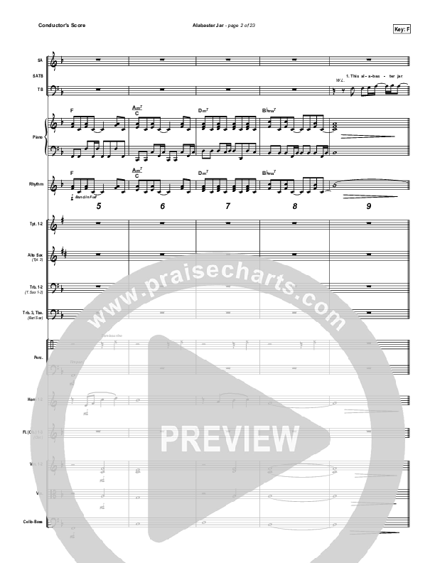 Alabaster Jar Conductor's Score (Gateway Worship)