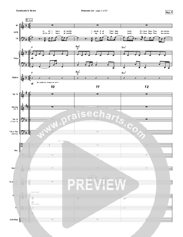 Alabaster Jar Conductor's Score (Gateway Worship)