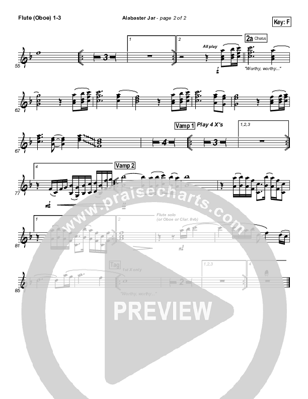 Alabaster Jar Flute/Oboe 1/2/3 (Gateway Worship)