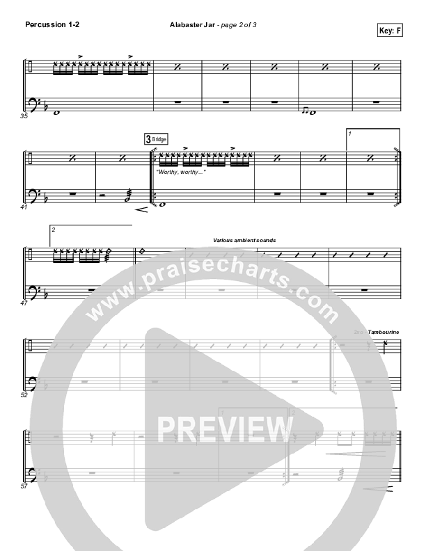 Alabaster Jar Percussion 1/2 (Gateway Worship)