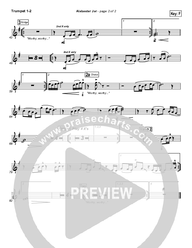 Alabaster Jar Trumpet 1,2 (Gateway Worship)