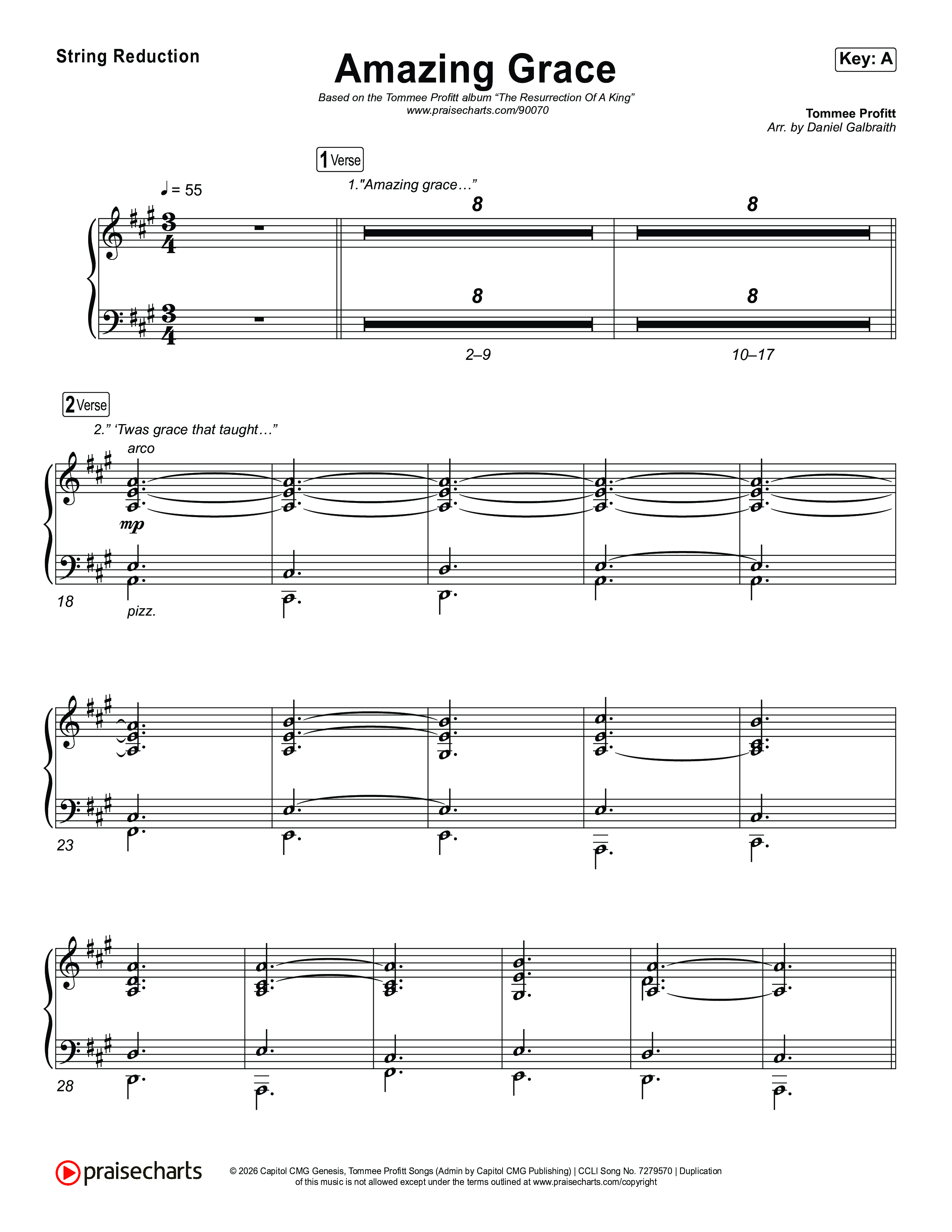 Amazing Grace (He's Alive) String Reduction (Tommee Profitt / Stanaj)