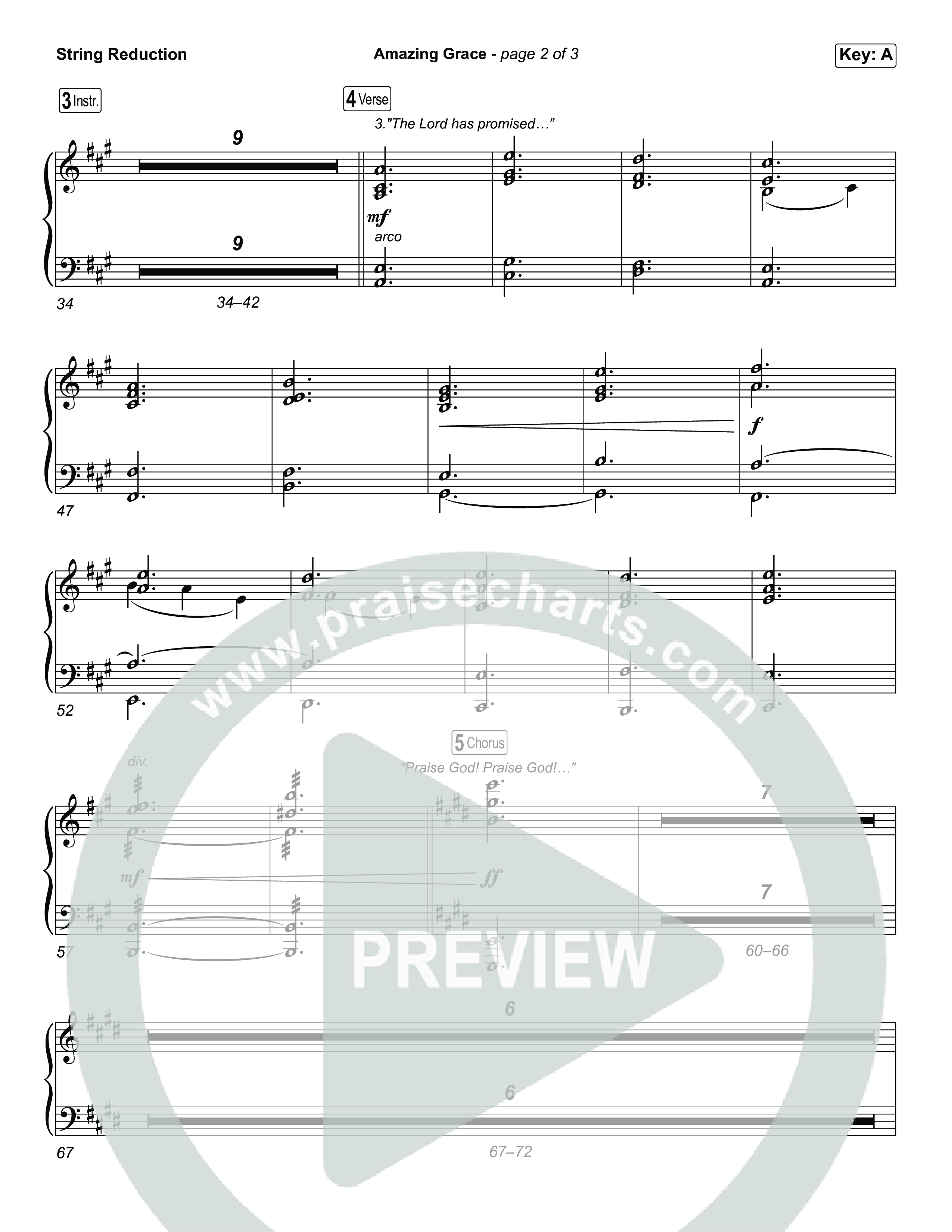 Amazing Grace (He's Alive) String Reduction (Tommee Profitt / Stanaj)