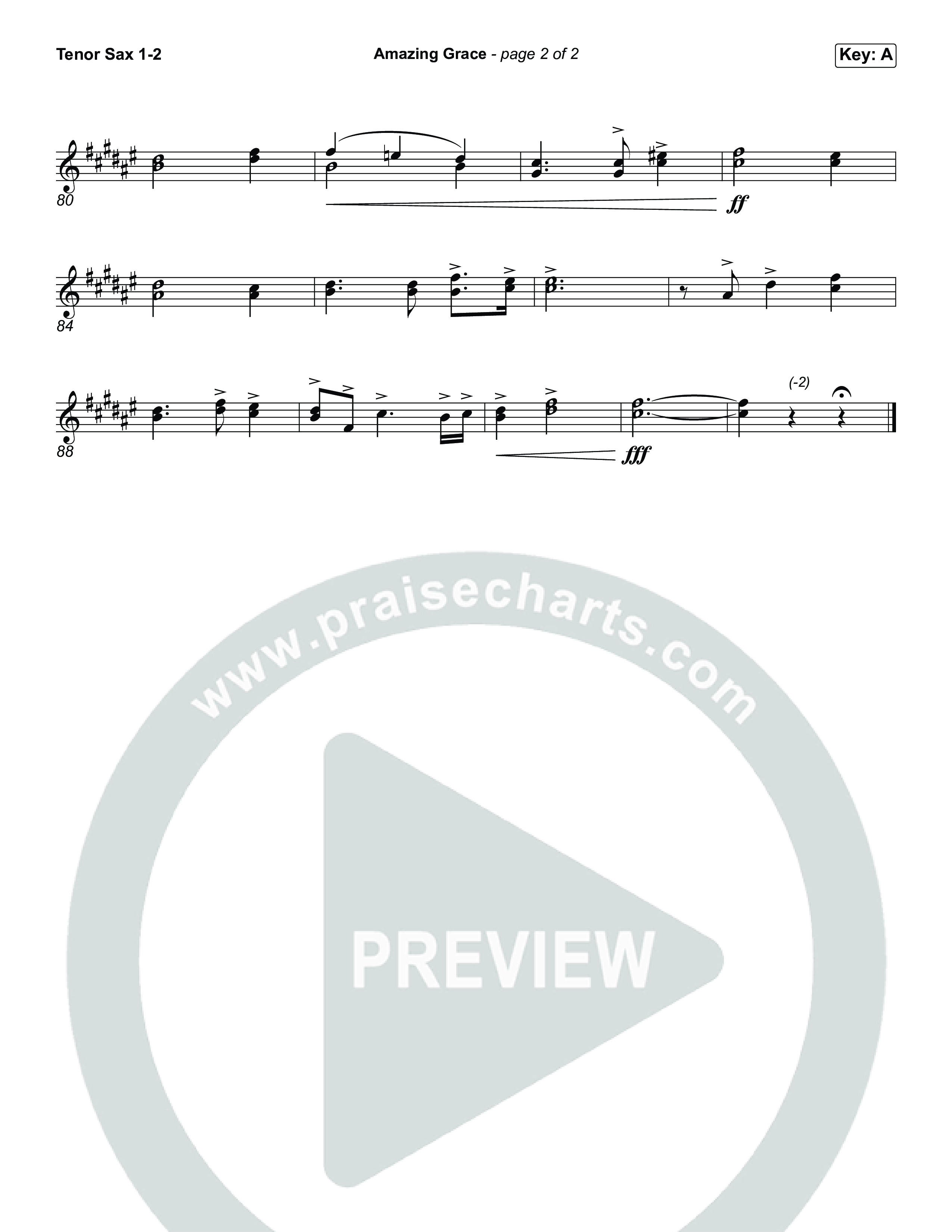 Amazing Grace (He's Alive) Sax Pack (Tommee Profitt / Stanaj)