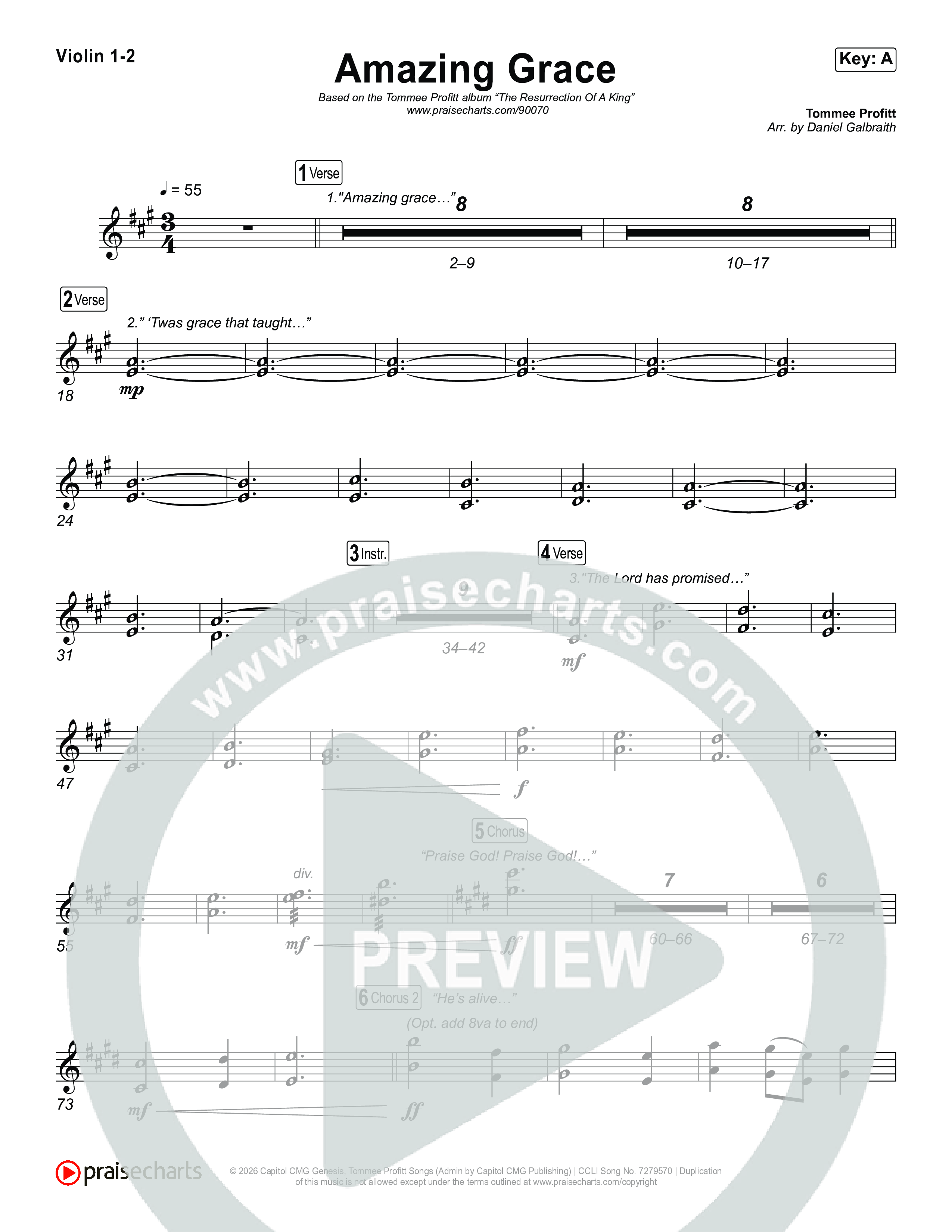 Amazing Grace (He's Alive) String Pack (Tommee Profitt / Stanaj)