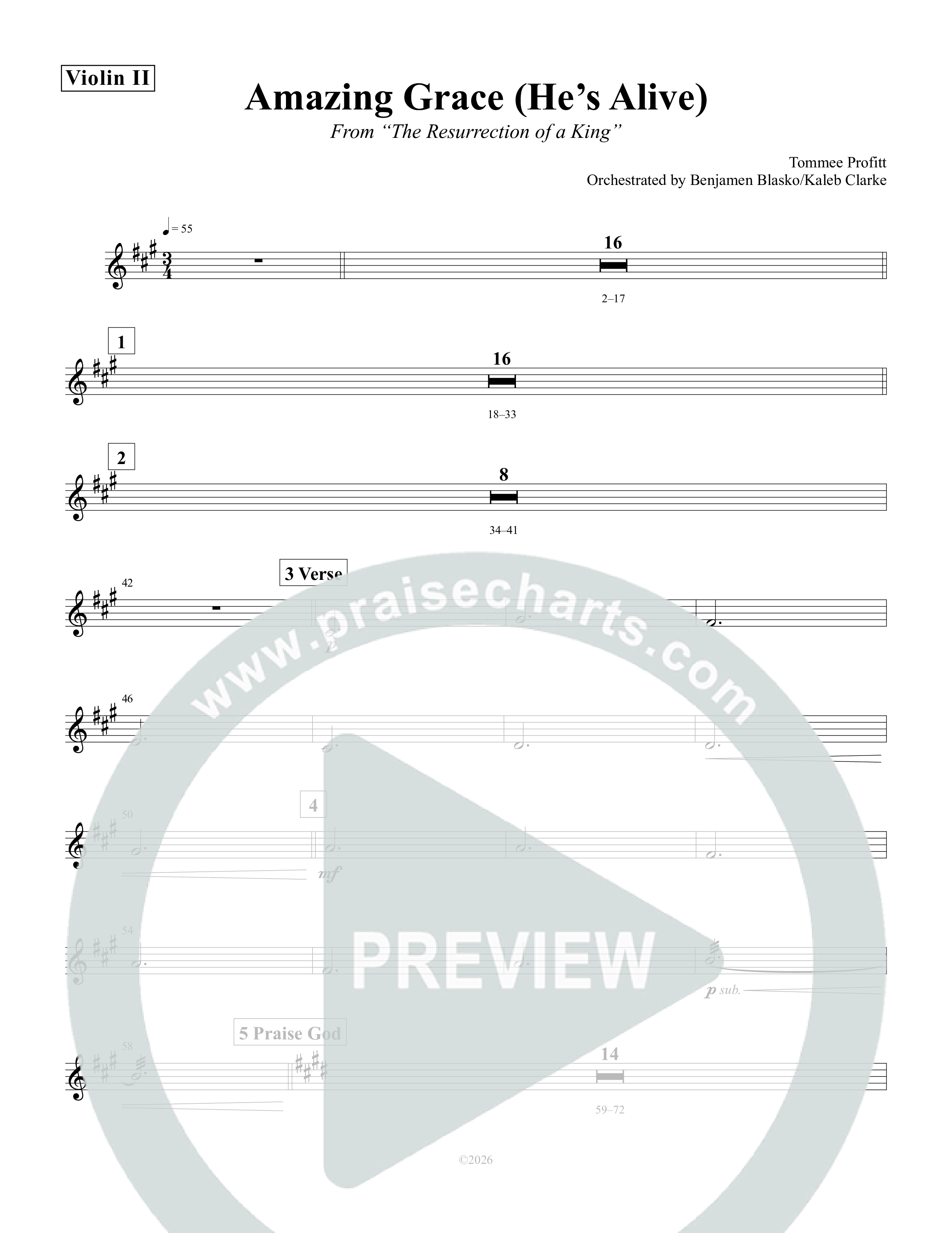 Amazing Grace (He's Alive) String Pack (Tommee Profitt / Stanaj)