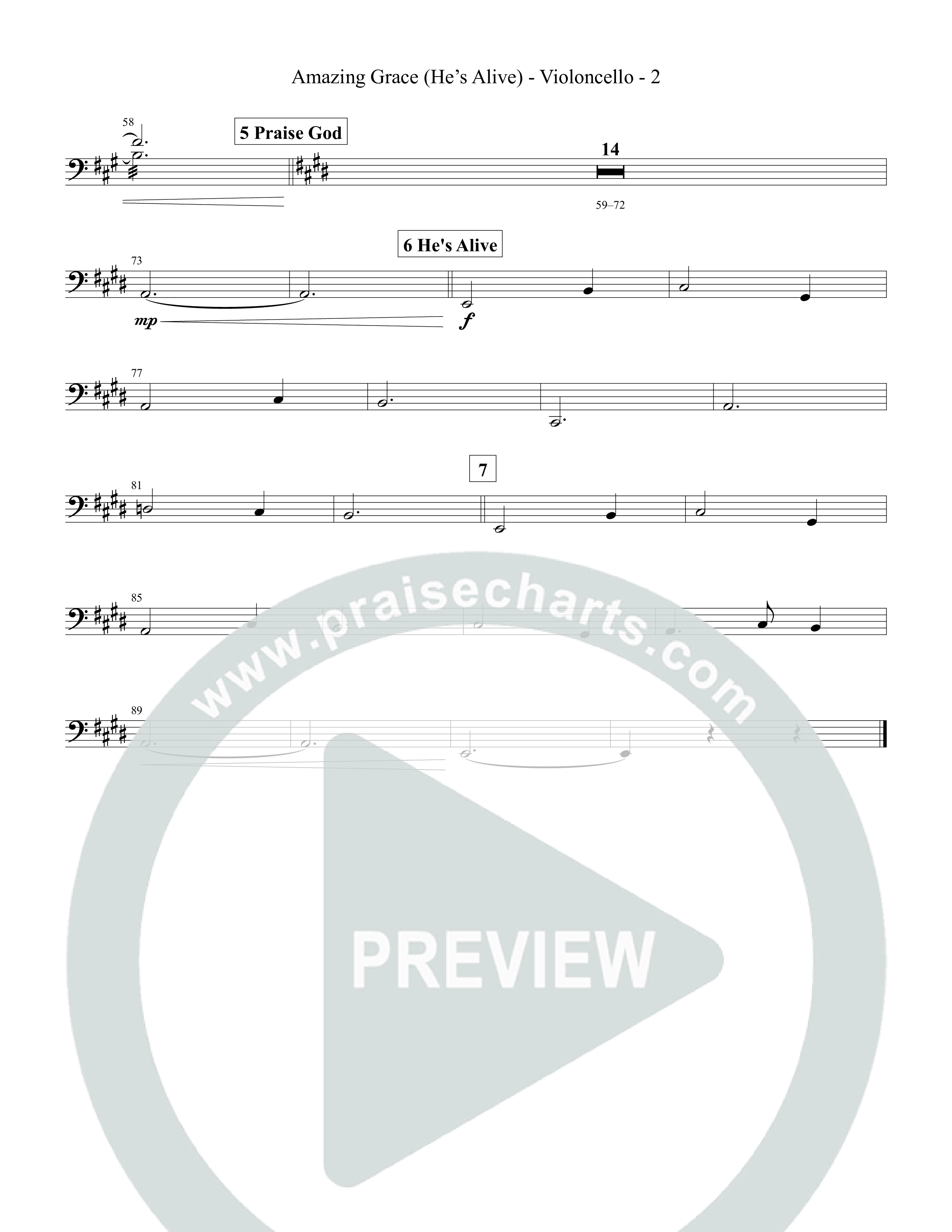 Amazing Grace (He's Alive) Violincello (Tommee Profitt / Stanaj)