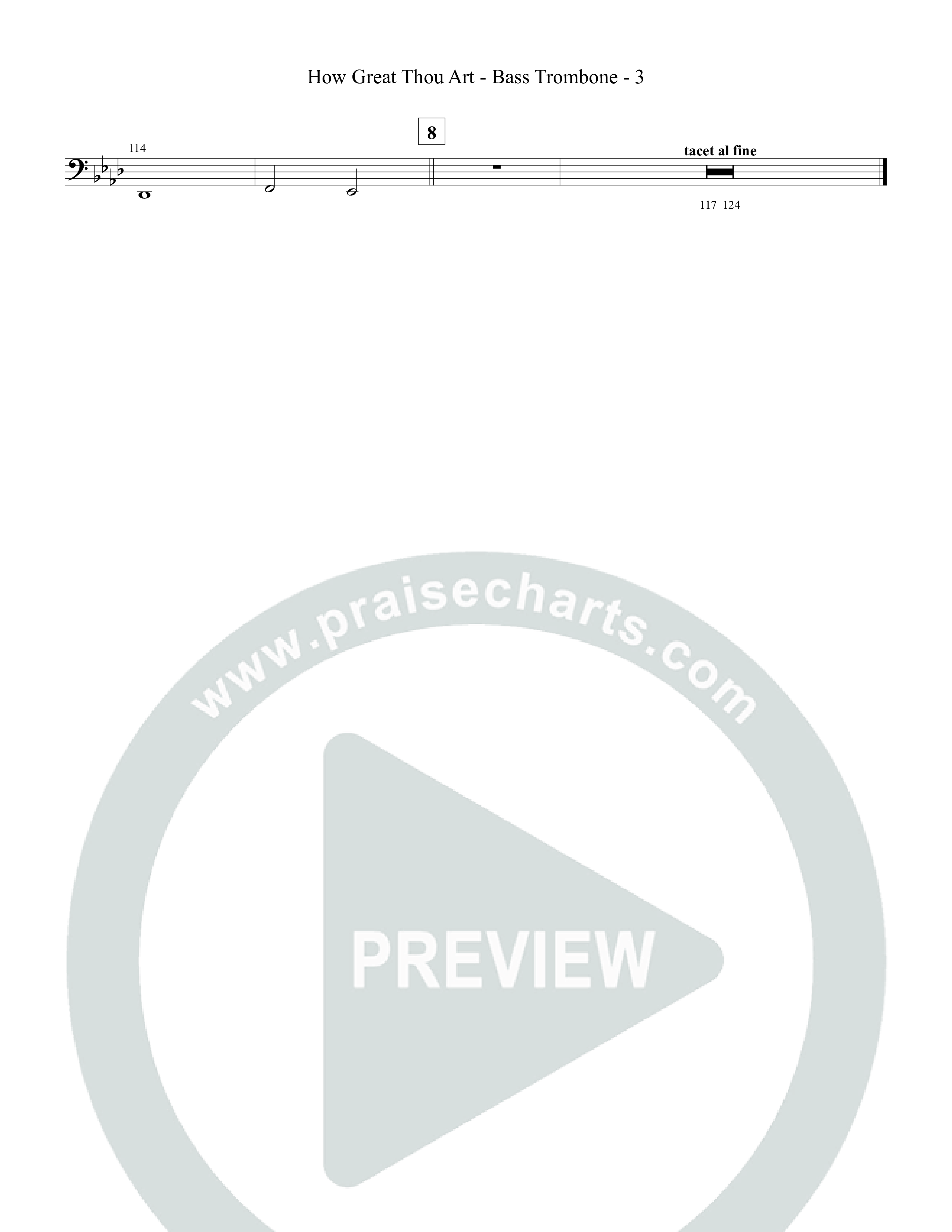 How Great Thou Art Bass Trombone (Tommee Profitt / Aubree Archibeck)