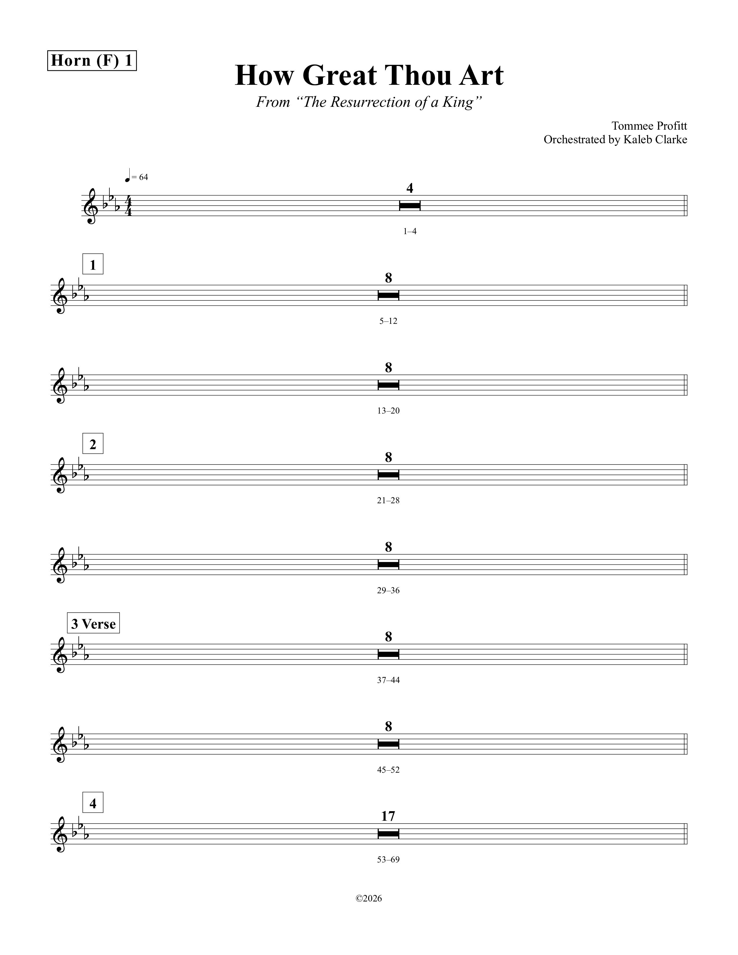 How Great Thou Art Brass Pack (Tommee Profitt / Aubree Archibeck)