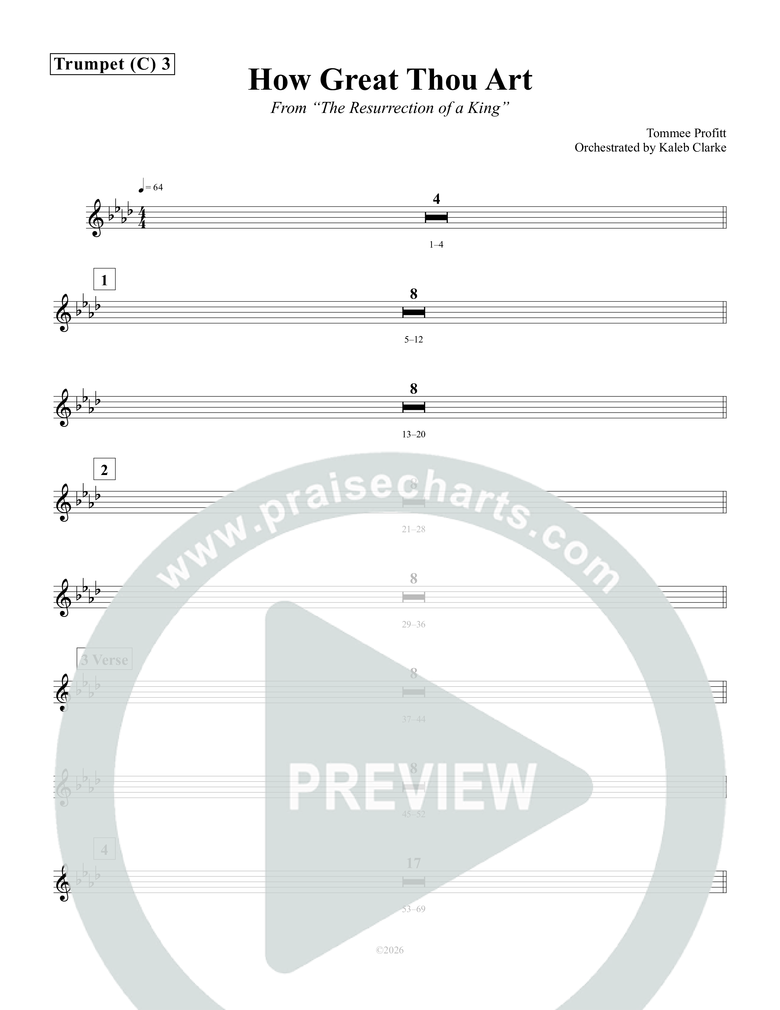 How Great Thou Art Trumpet 3 (Tommee Profitt / Aubree Archibeck)