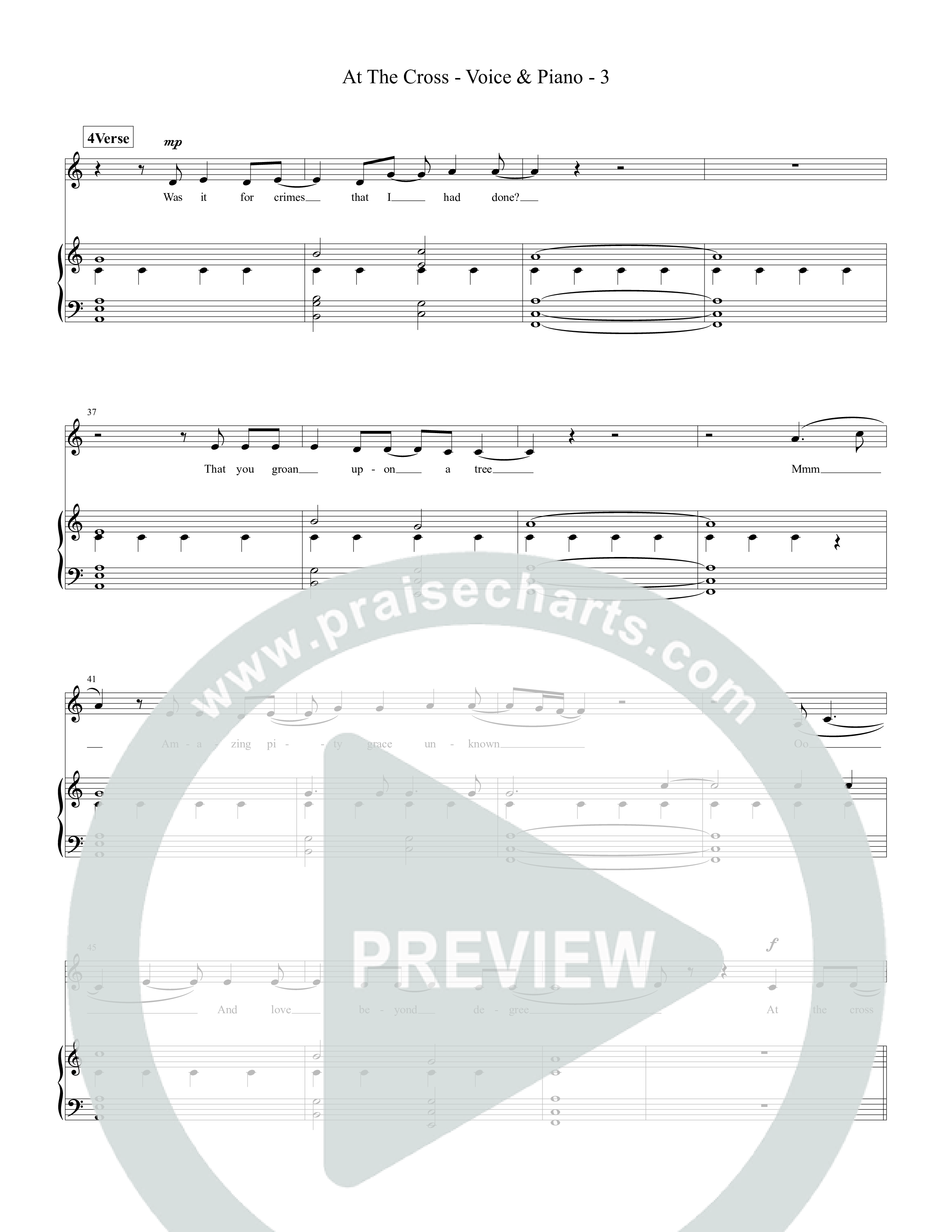 At The Cross Piano/Melody (Tommee Profitt / Abe Parker)