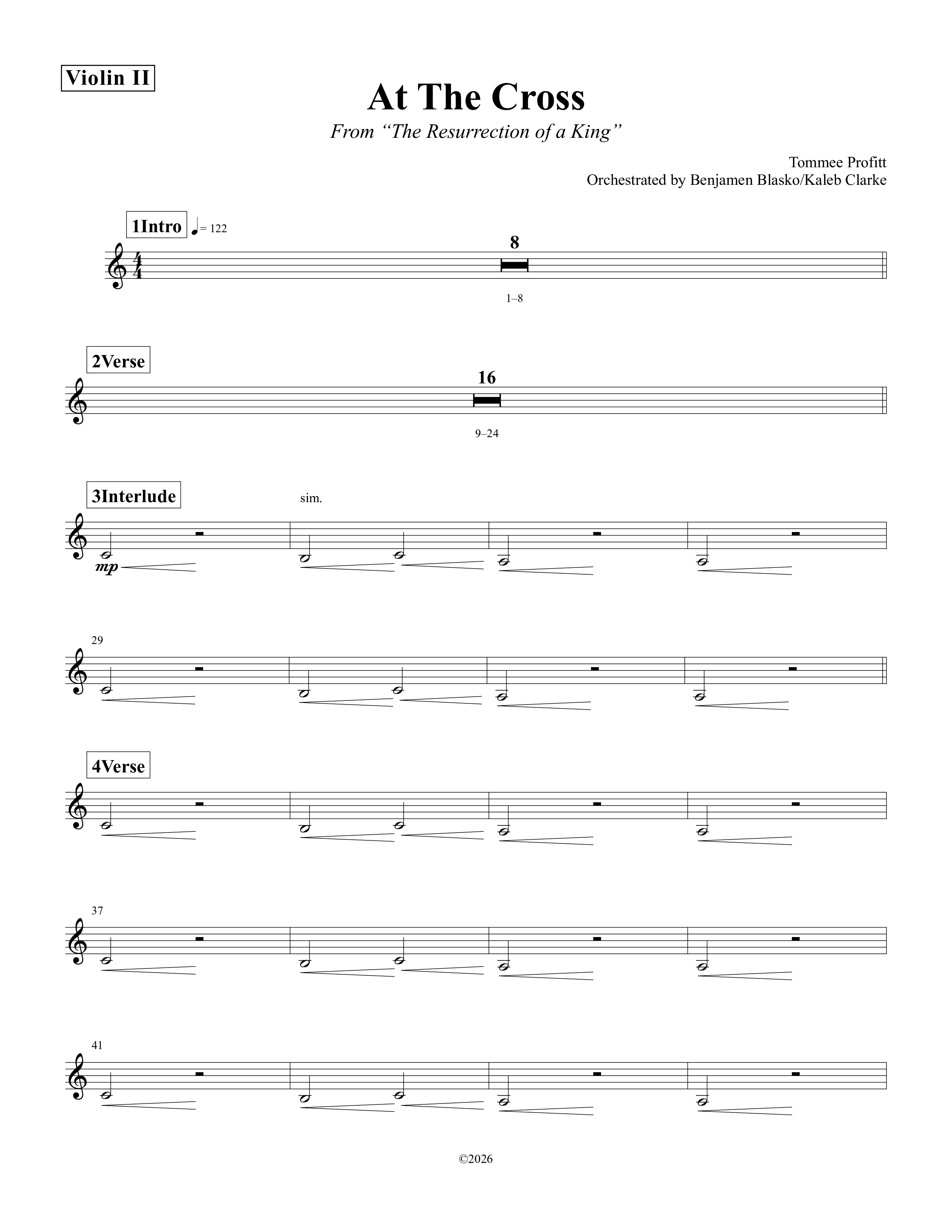 At The Cross Violin 2 (Tommee Profitt / Abe Parker)