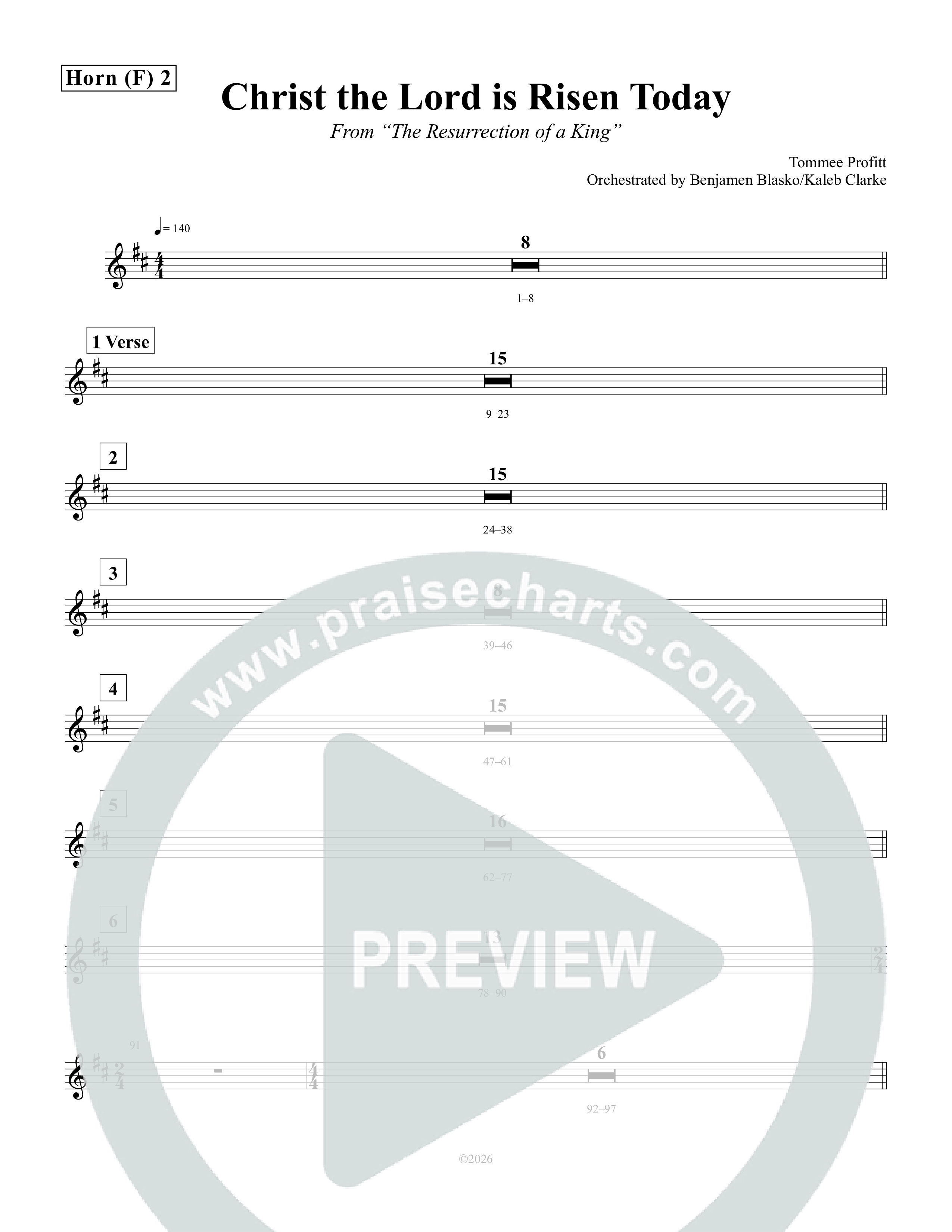 Christ The Lord Is Risen Today Brass Pack (Tommee Profitt)