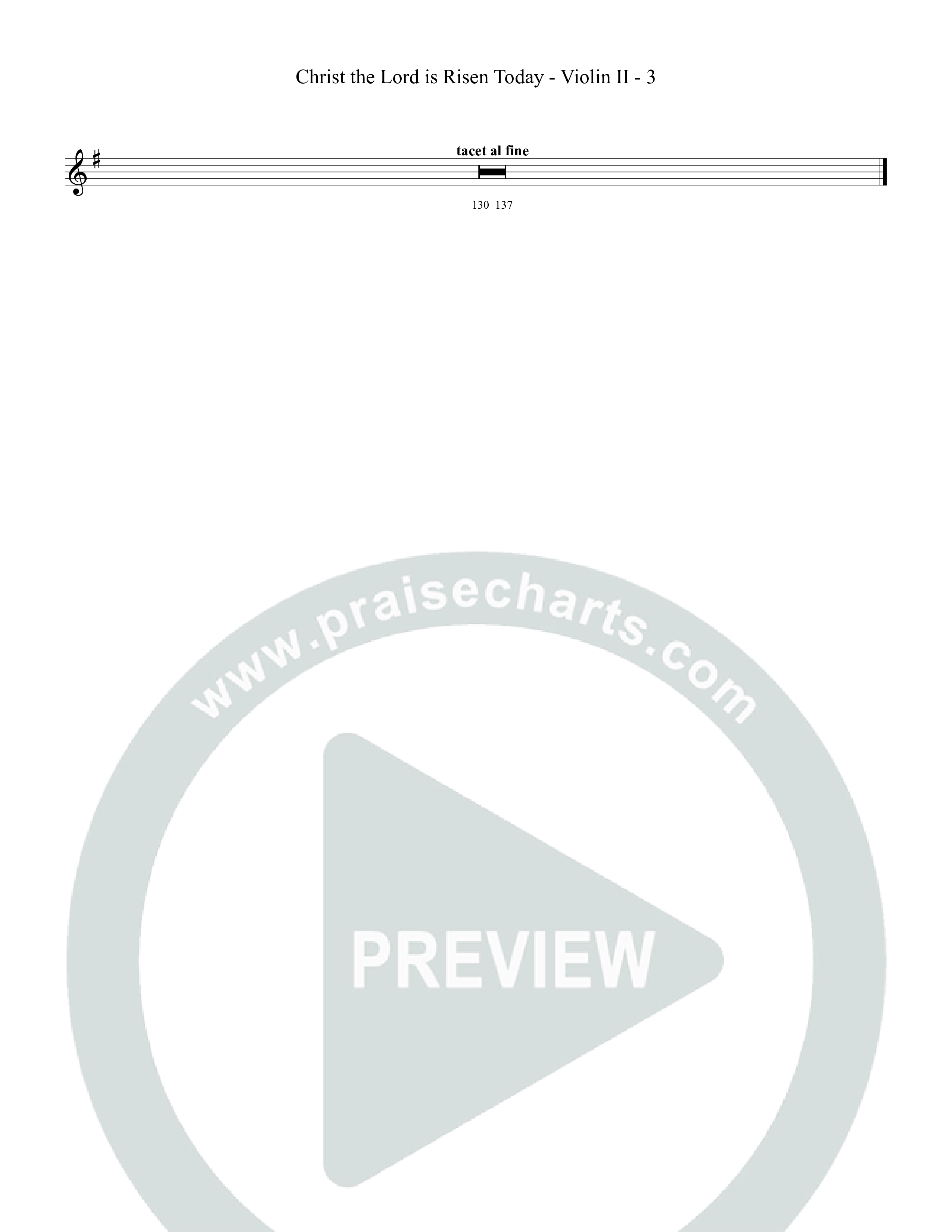 Christ The Lord Is Risen Today Violin 2 (Tommee Profitt)