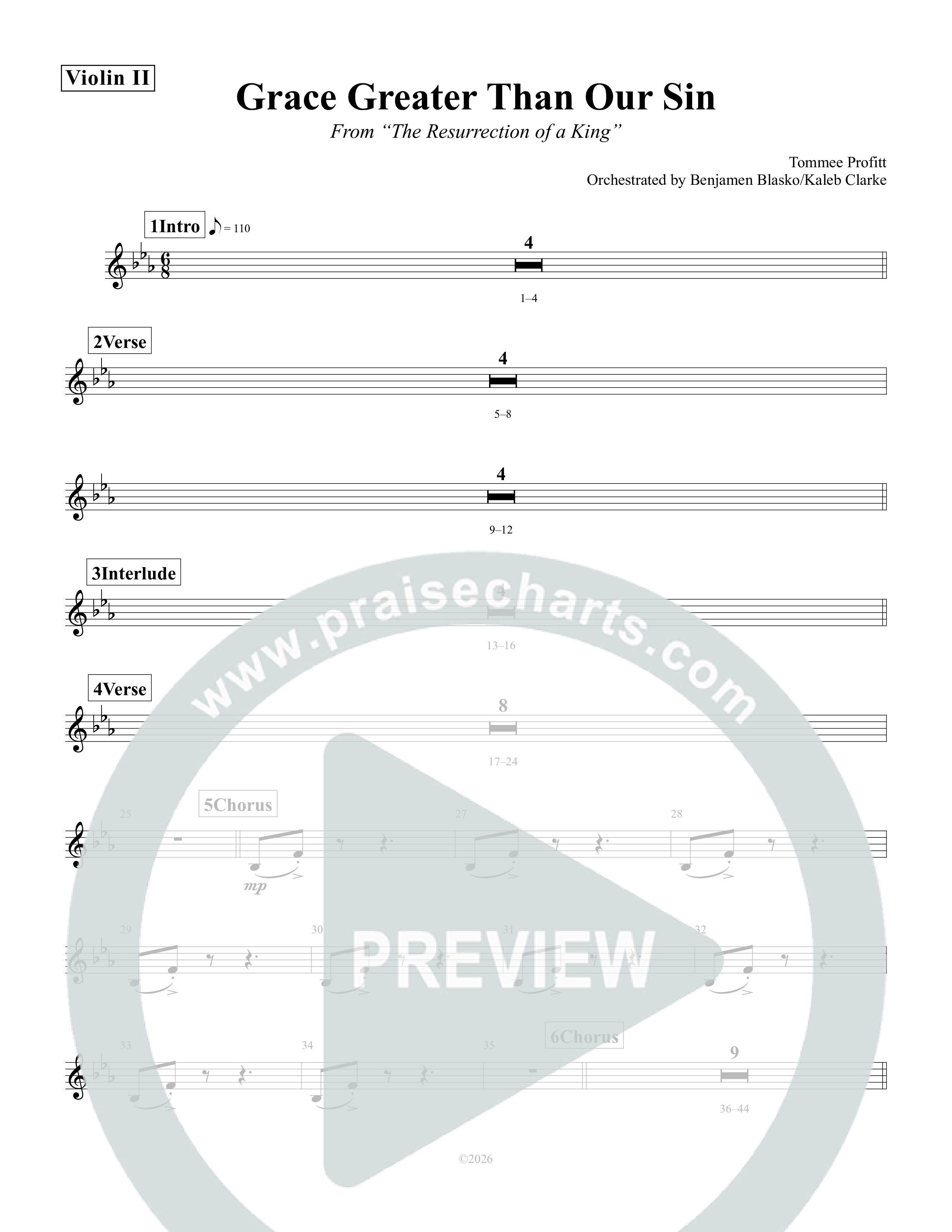 Grace Greater Than Our Sin String Pack (Tommee Profitt / Isaac Mather)