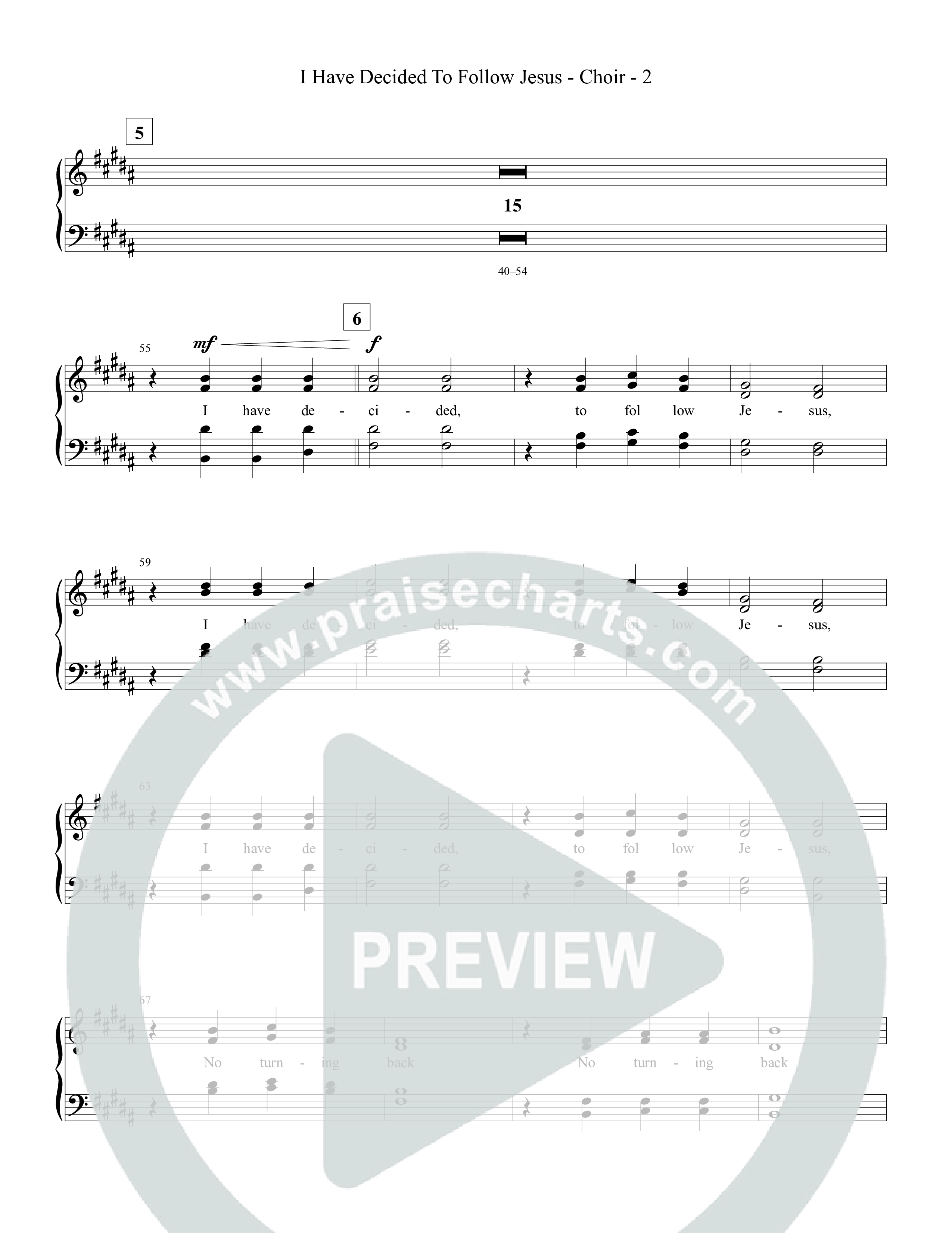 I Have Decided To Follow Jesus Piano/Vocal Pack (Tommee Profitt / Anthony Evans)