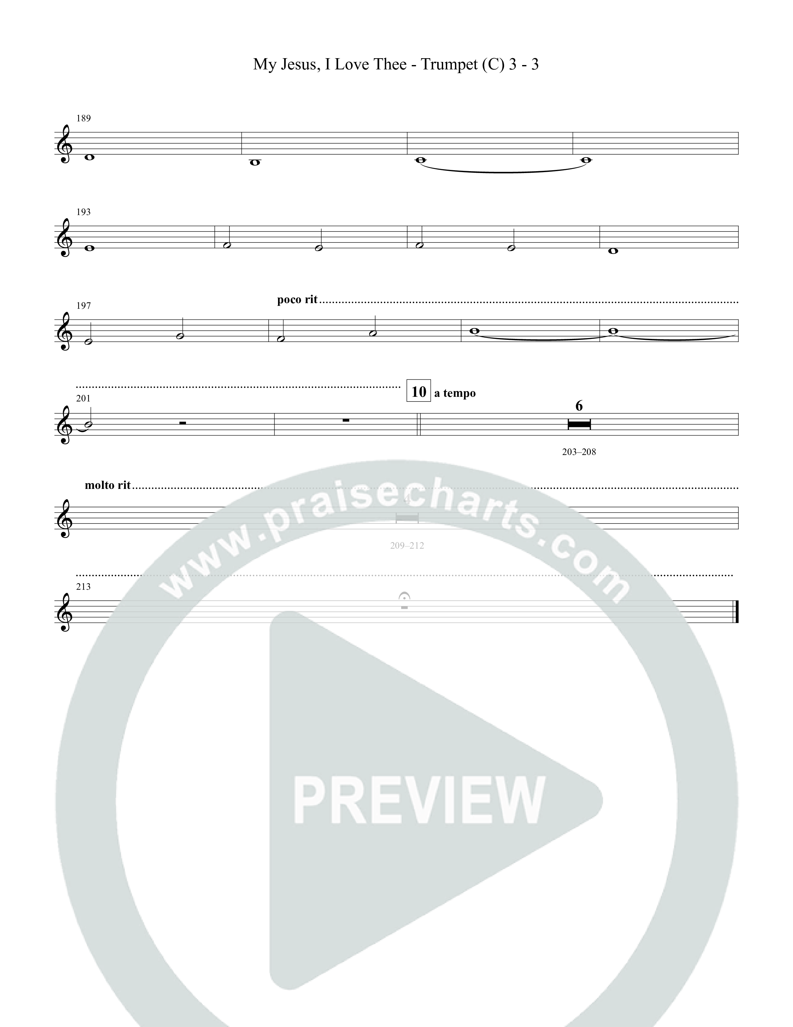 My Jesus I Love Thee Trumpet 3 (Tommee Profitt / Jordan Smith)