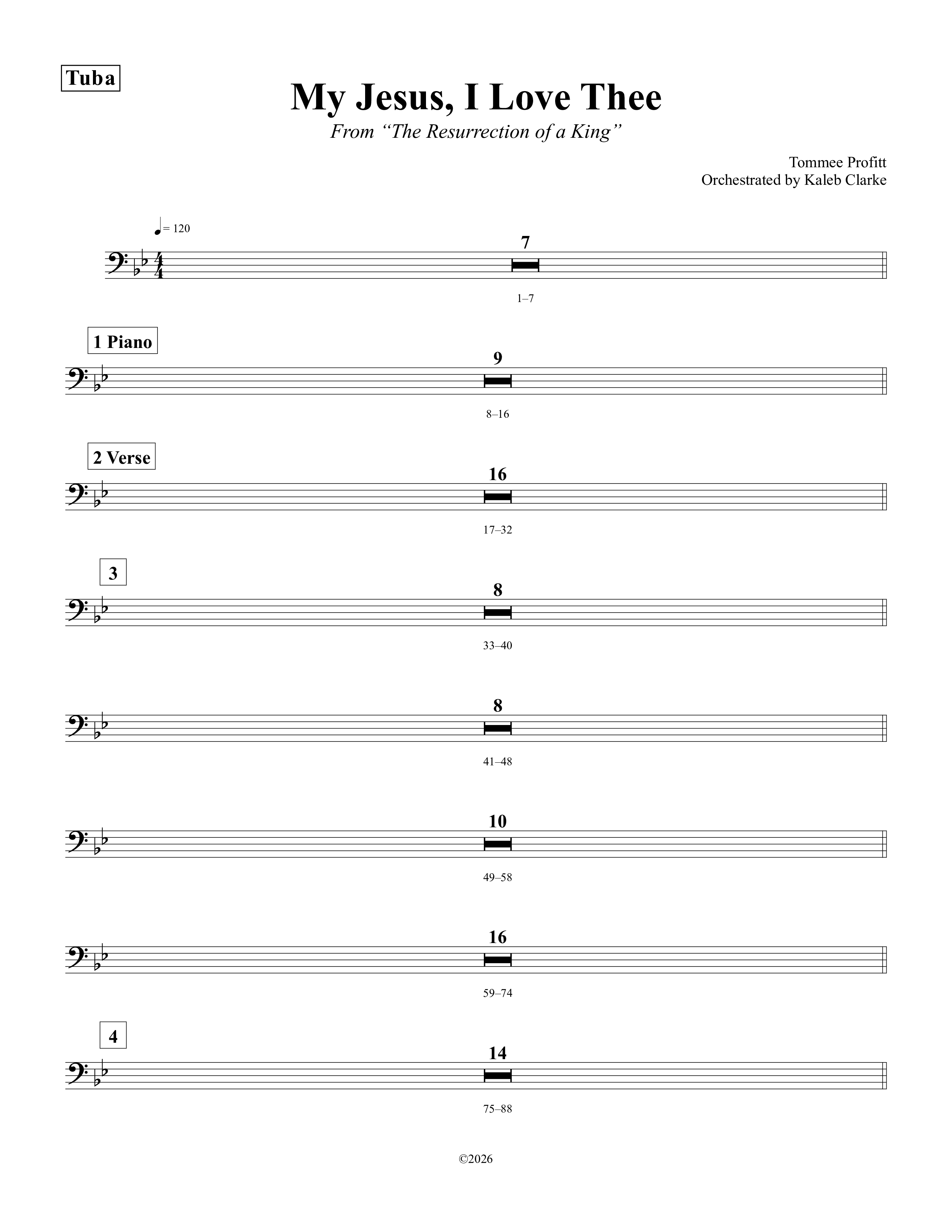 My Jesus I Love Thee Tuba (Tommee Profitt / Jordan Smith)