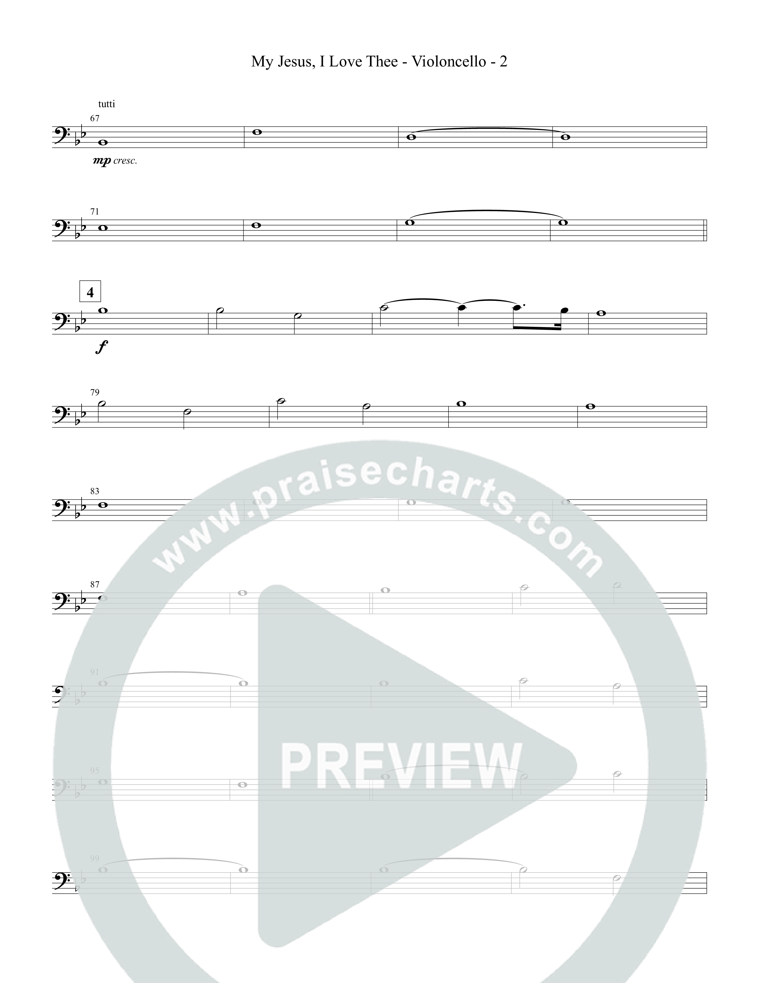 My Jesus I Love Thee Violincello (Tommee Profitt / Jordan Smith)