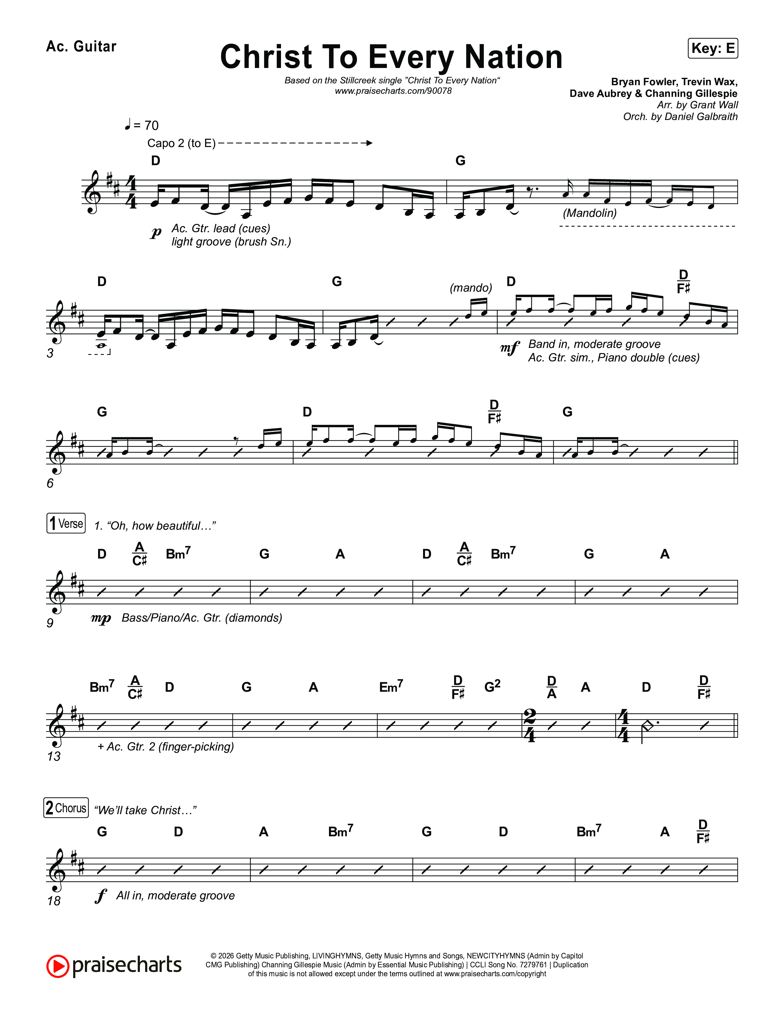 Christ To Every Nation Acoustic Guitar (Stillcreek)
