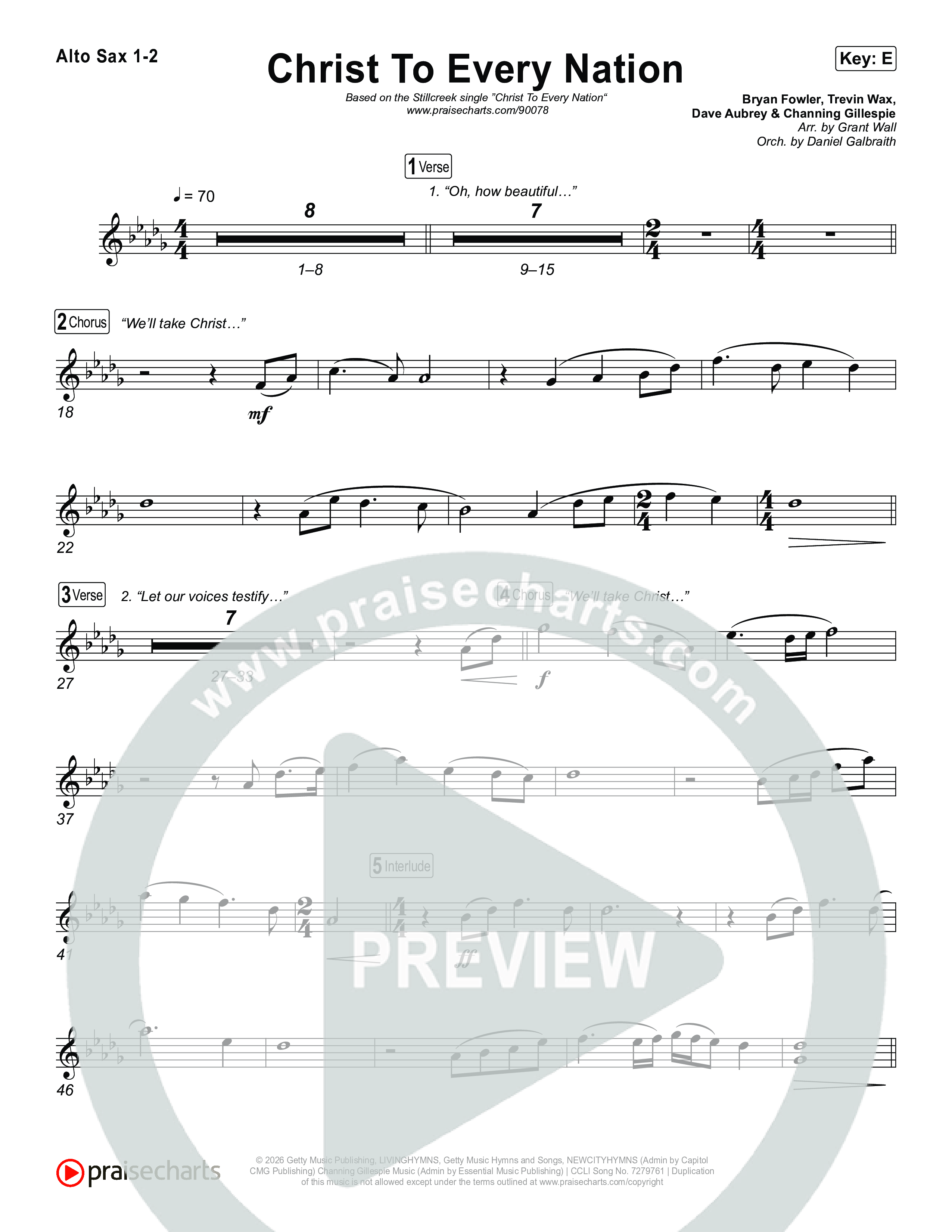 Christ To Every Nation Sax Pack (Stillcreek)