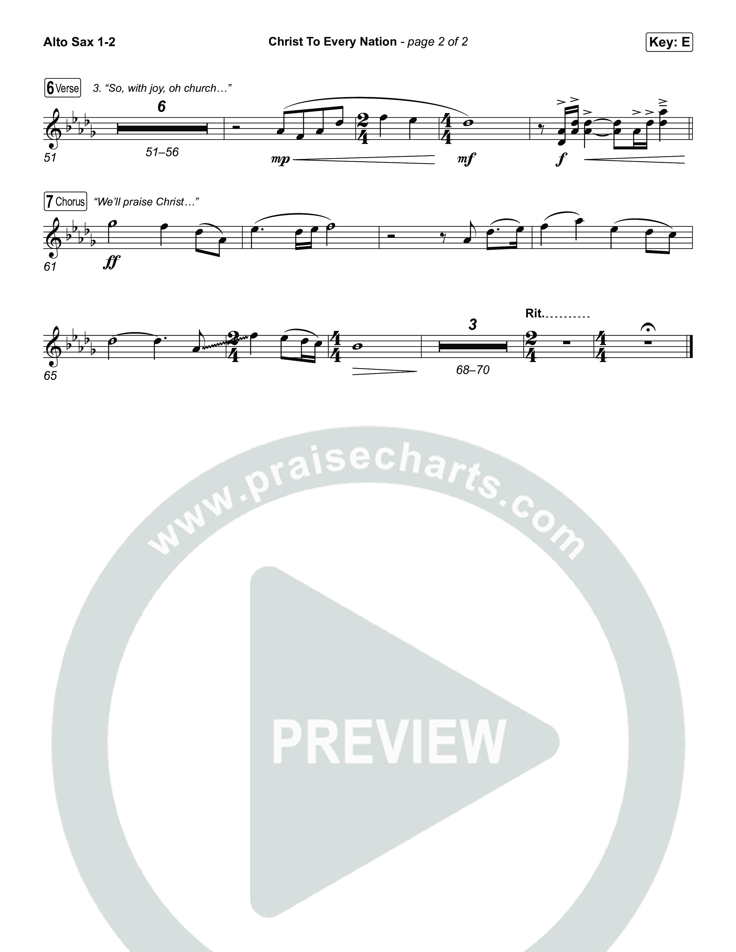 Christ To Every Nation Sax Pack (Stillcreek)